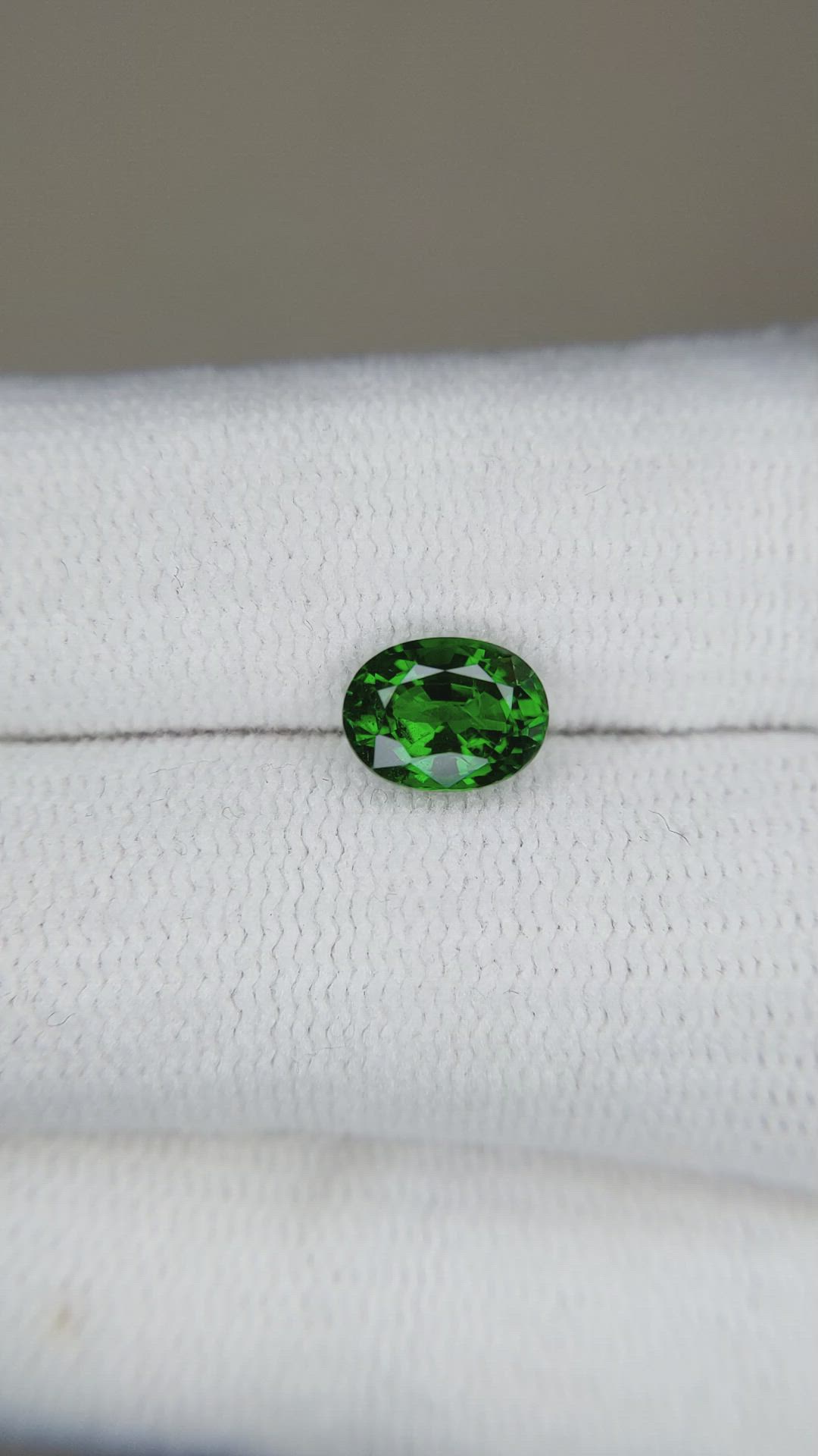 1.25 Ct. Tsavorite Garnet from Tanzania Size Video