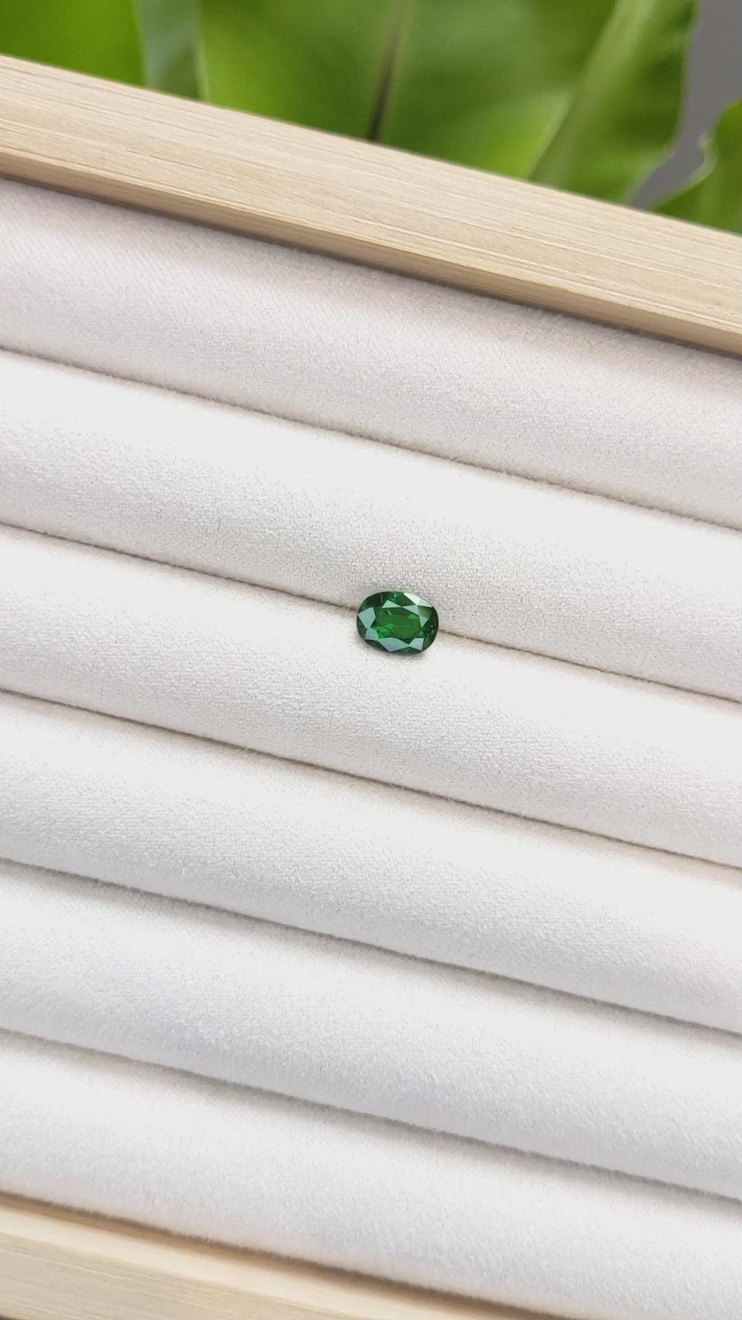 1.35 Ct. Tsavorite Garnet from Tanzania Size Video
