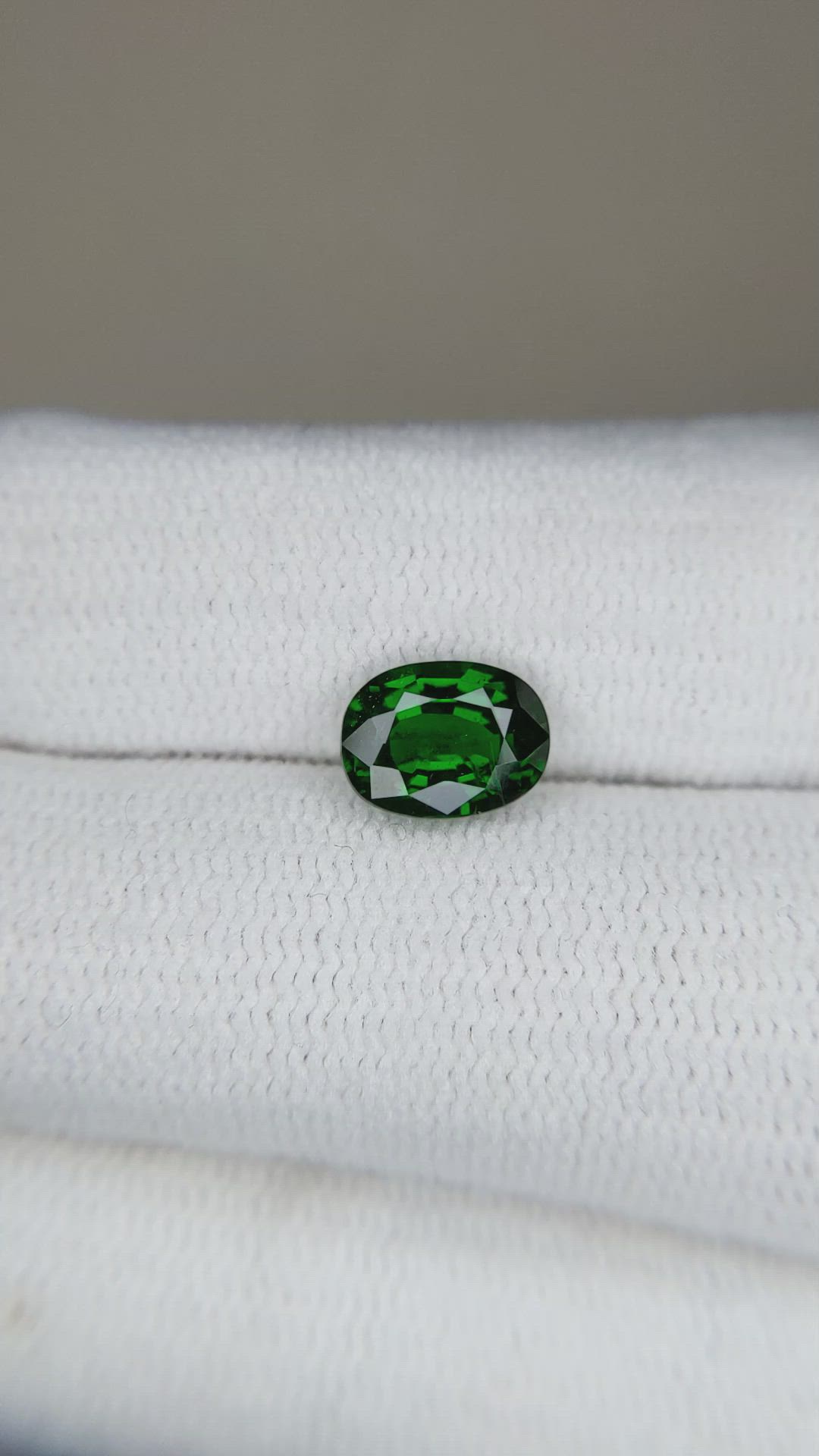 1.35 Ct. Tsavorite Garnet from Tanzania Size Video