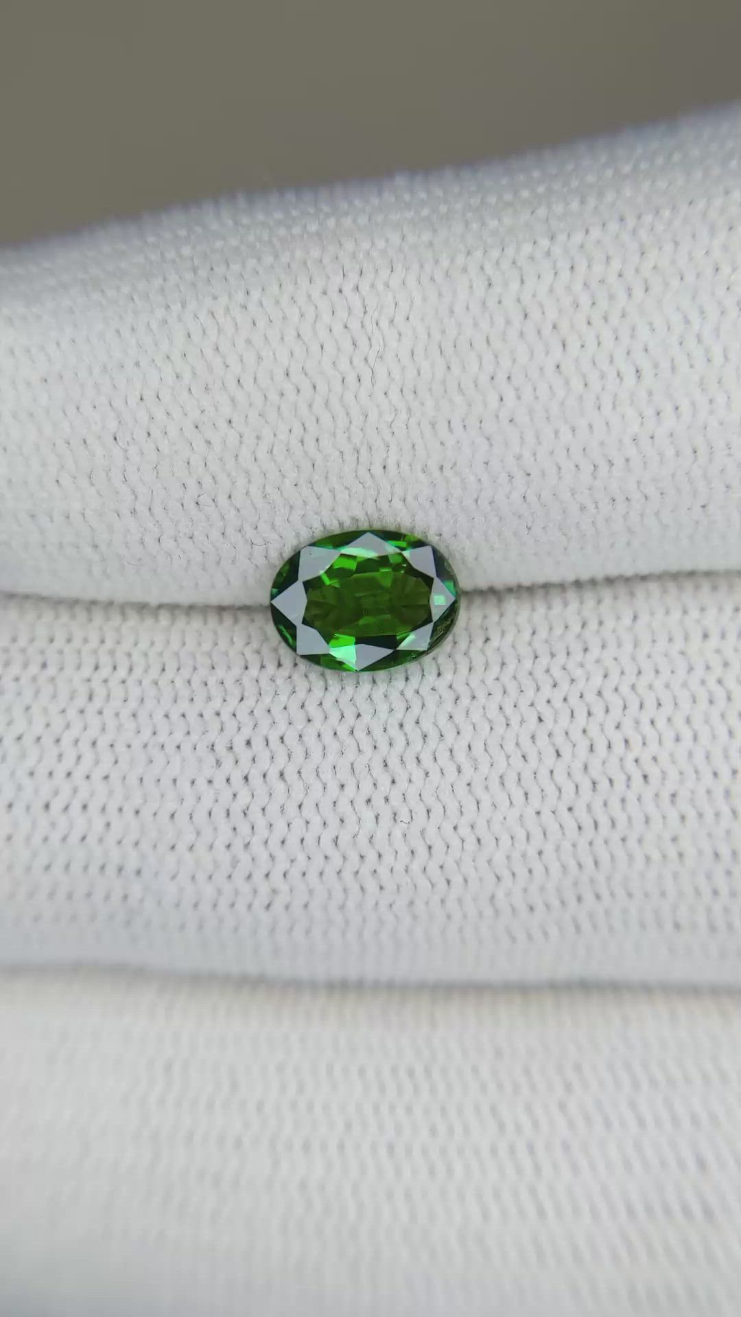 1.17 Ct. Tsavorite Garnet from Tanzania Size Video
