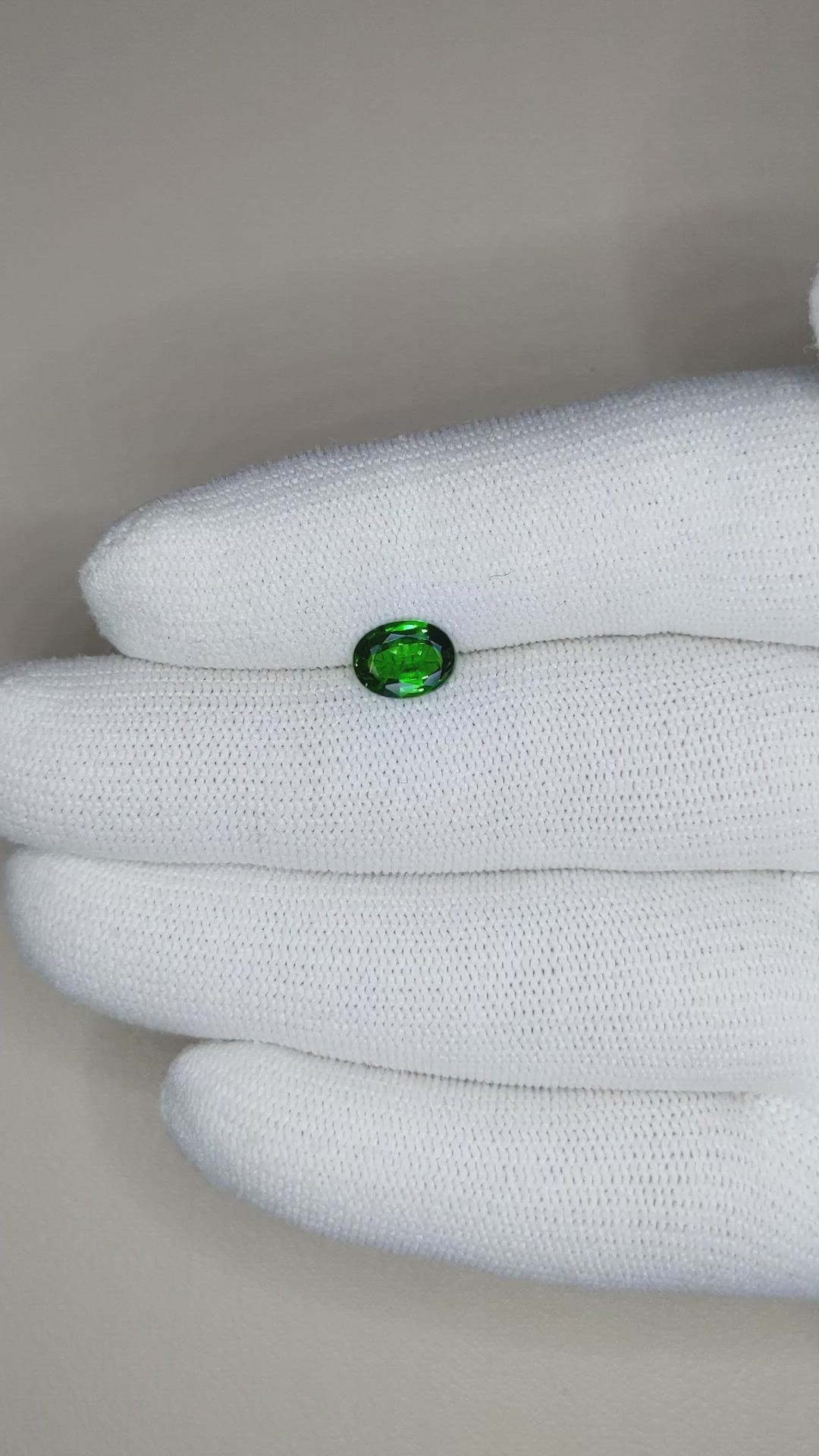 1.17 Ct. Tsavorite Garnet from Tanzania Size Video