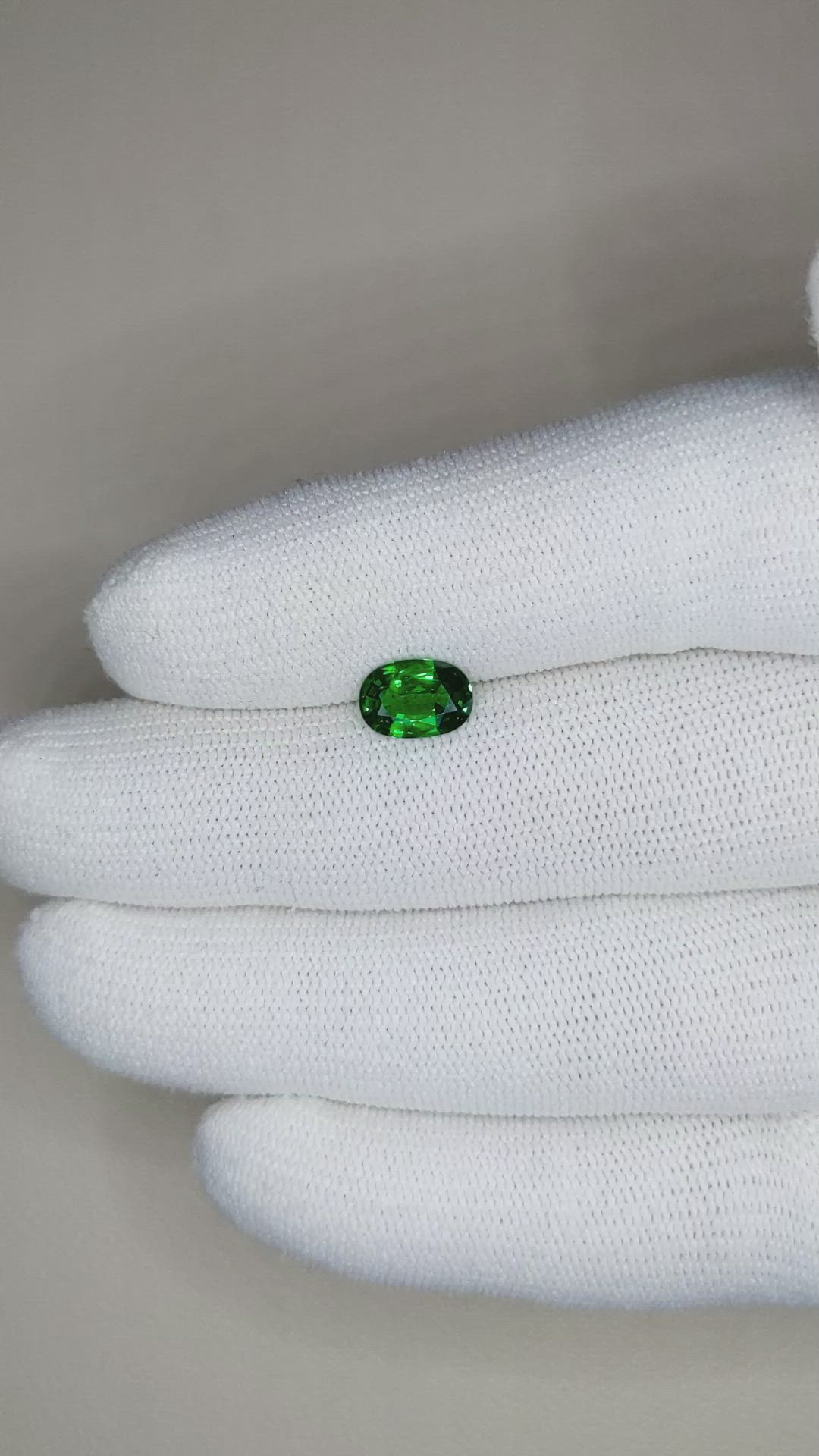 1.14 Ct. Tsavorite Garnet from Tanzania Size Video