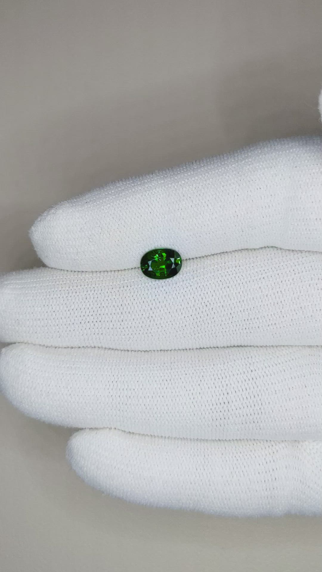 1.33 Ct. Tsavorite Garnet from Tanzania Size Video