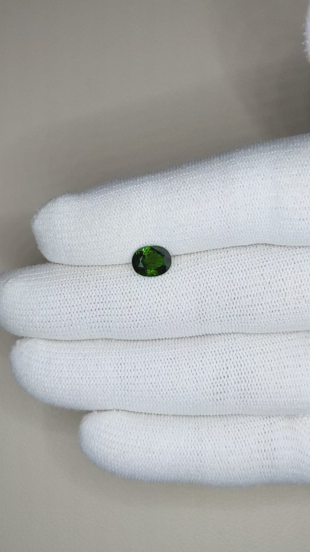 1.36 Ct. Tsavorite Garnet from Tanzania Size Video