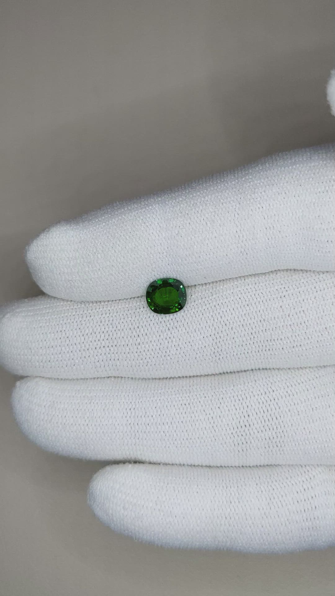 1.30 Ct. Tsavorite Garnet from Tanzania Size Video
