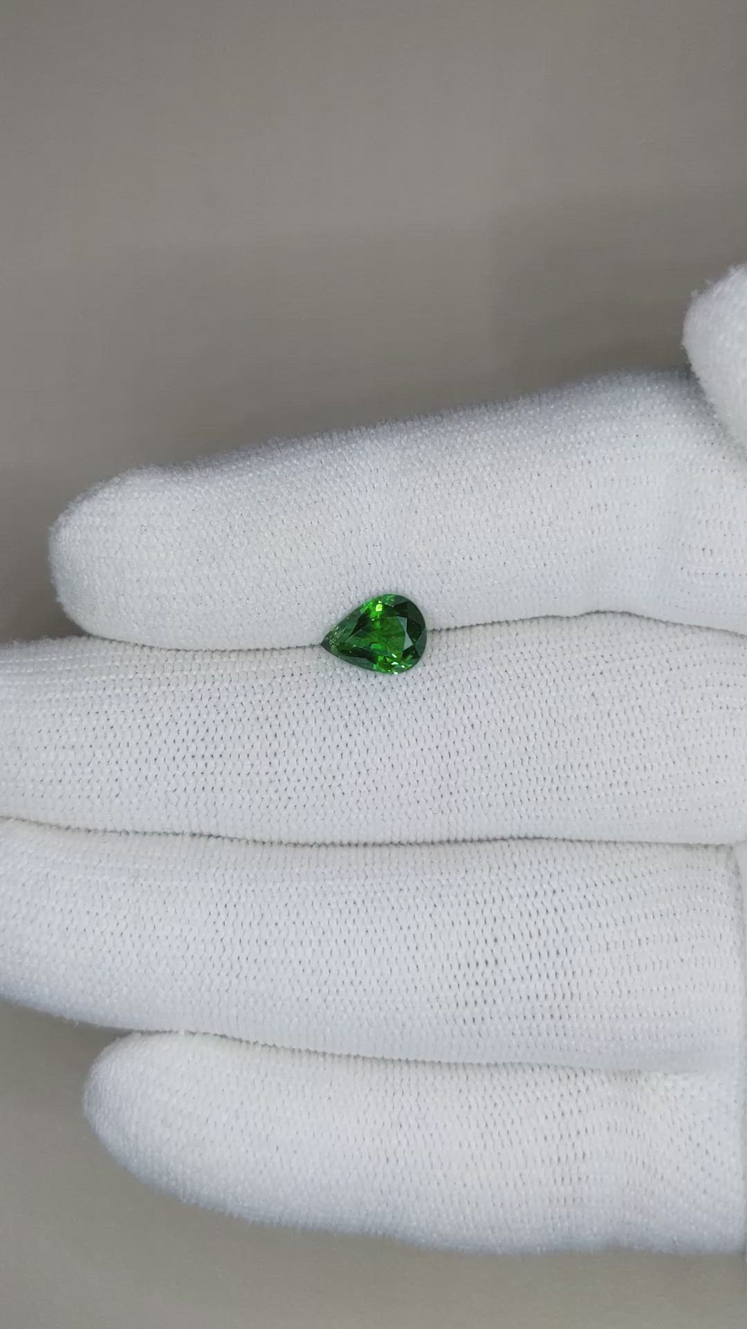 1.37 Ct. Tsavorite Garnet from Tanzania Size Video