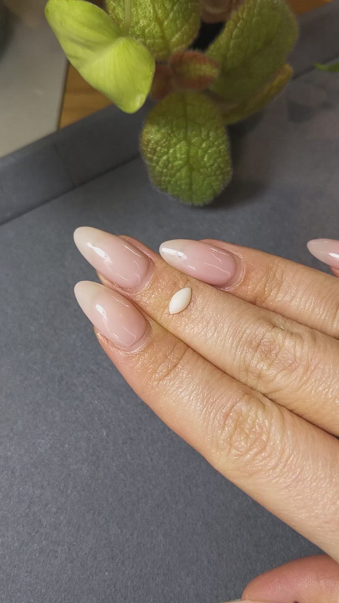 0.35 Ct. Cabochon Coral from Italy Size Video