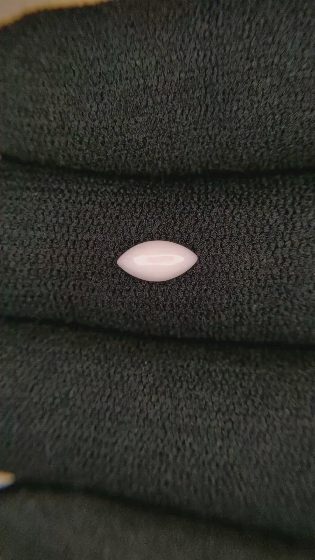 0.35 Ct. Cabochon Coral from Italy Size Video