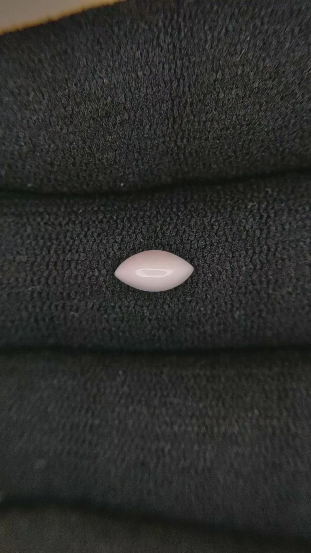 0.41 Ct. Cabochon Coral from Italy Size Video