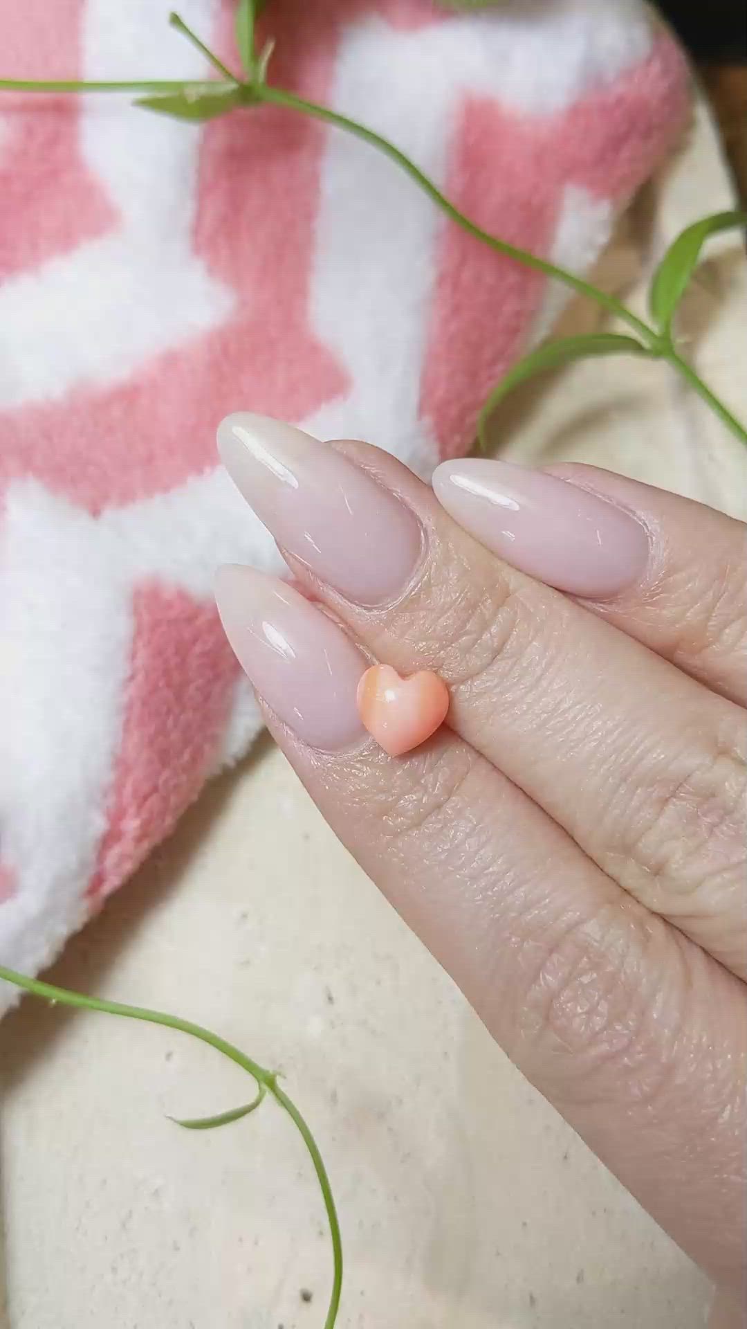 1.86 Ct. Cabochon Coral from Italy Size Video