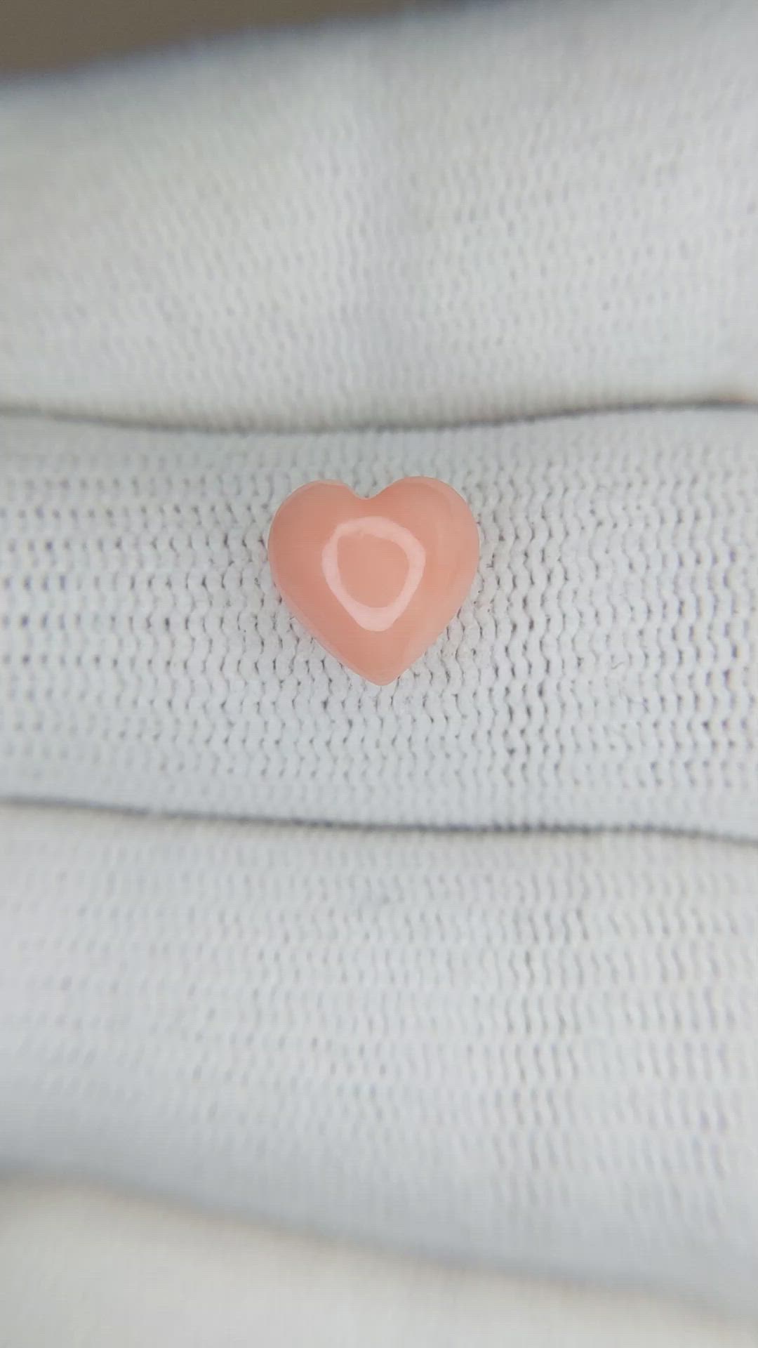 1.92 Ct. Cabochon Coral from Italy Size Video