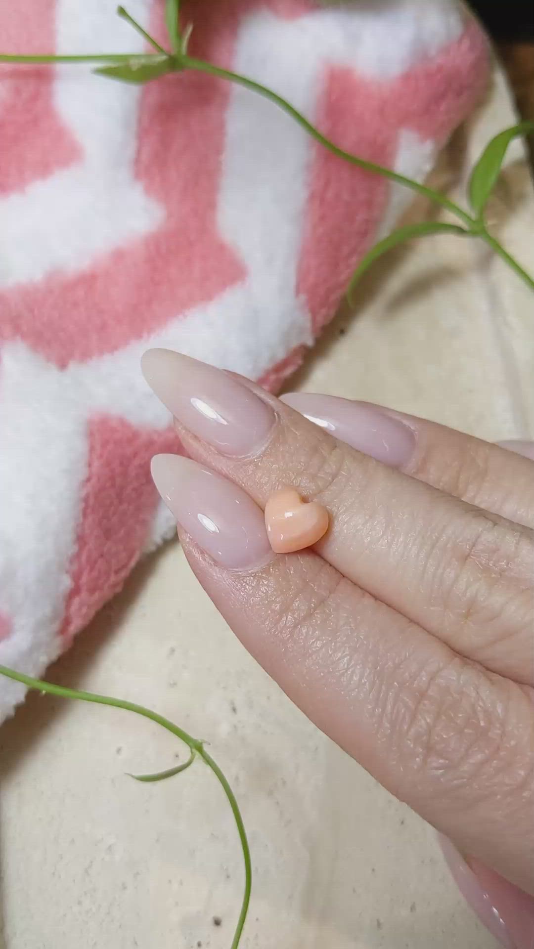 1.92 Ct. Cabochon Coral from Italy Size Video