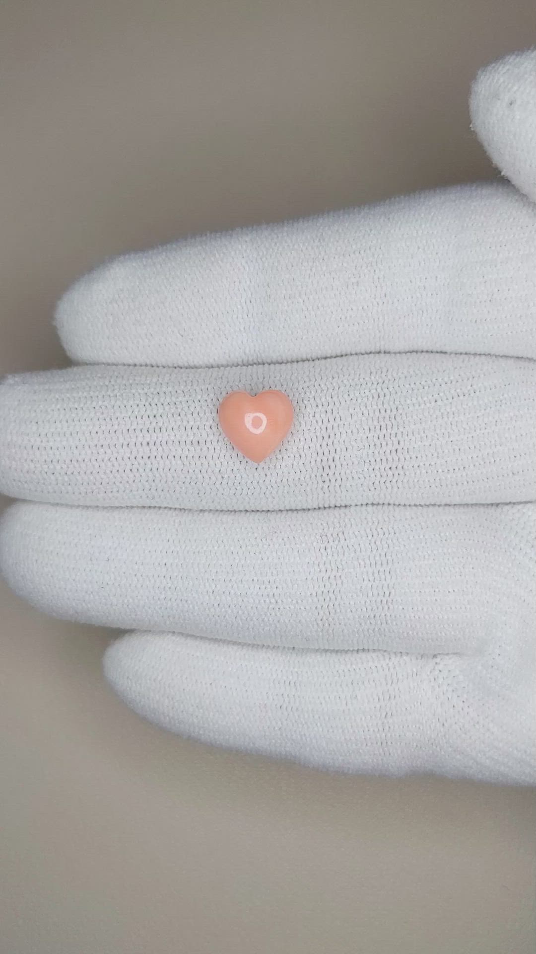 1.92 Ct. Cabochon Coral from Italy Size Video