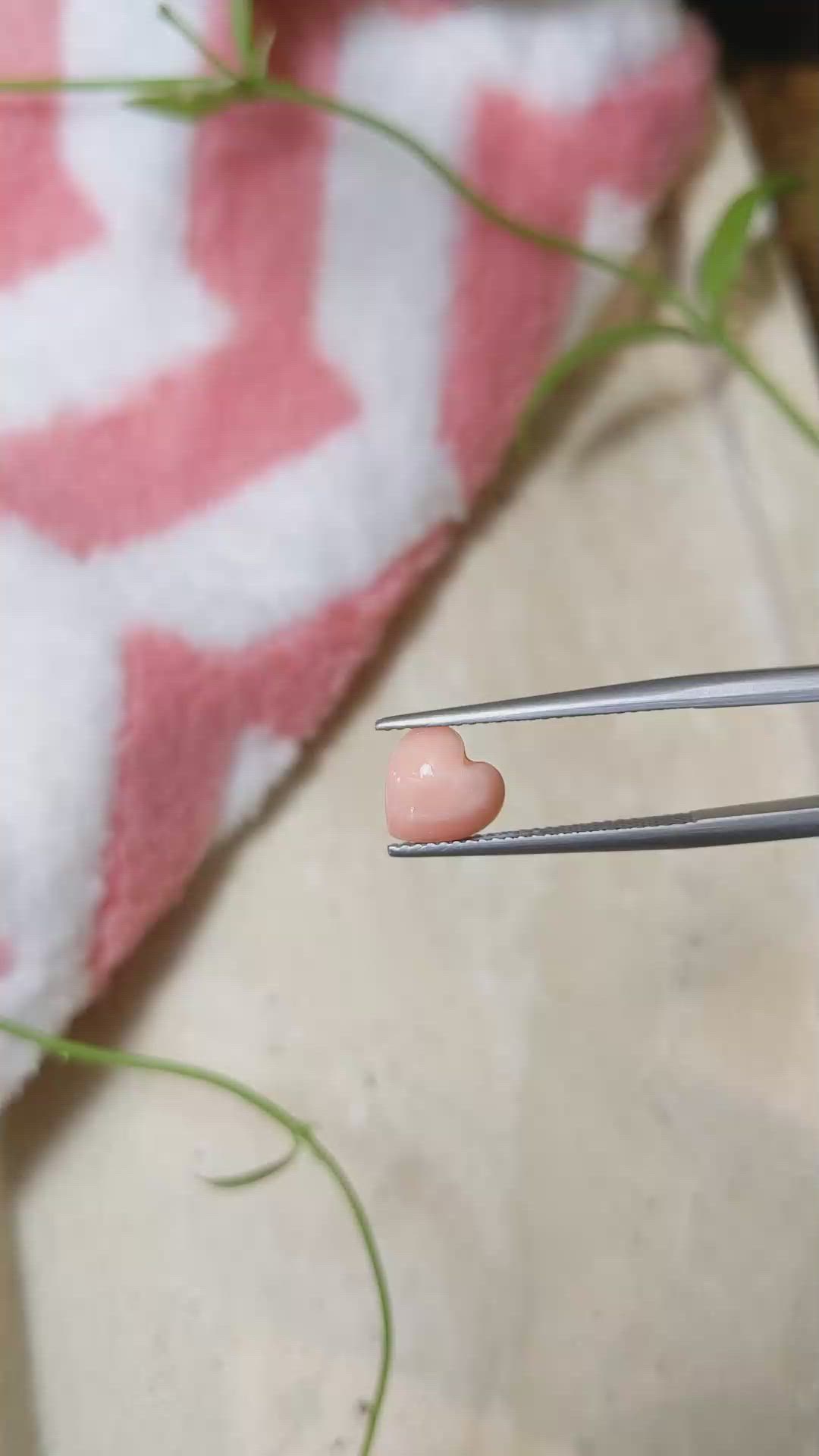 1.92 Ct. Cabochon Coral from Italy Size Video