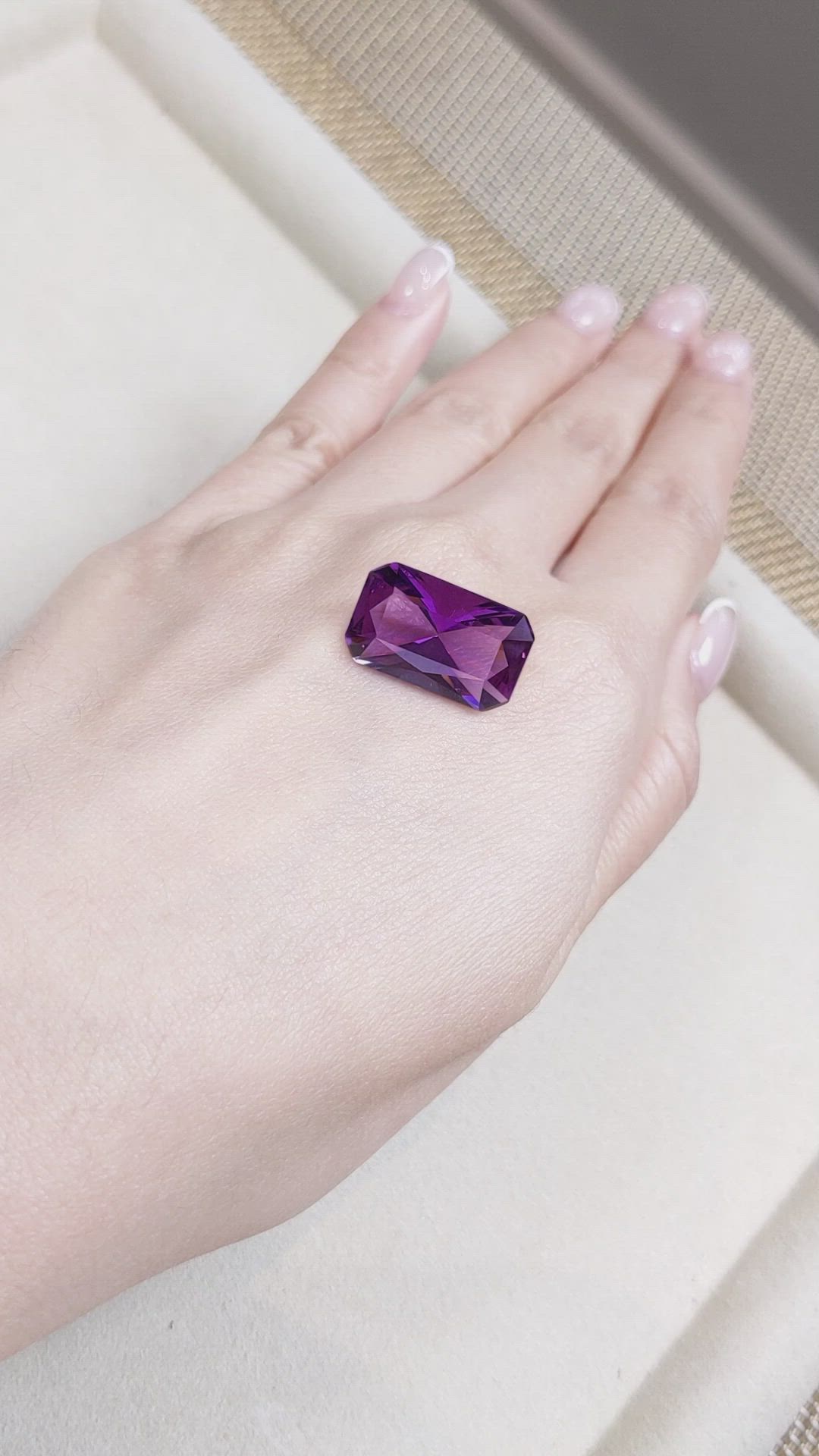 11.16 Ct. Amethyst from Bolivia Size Video