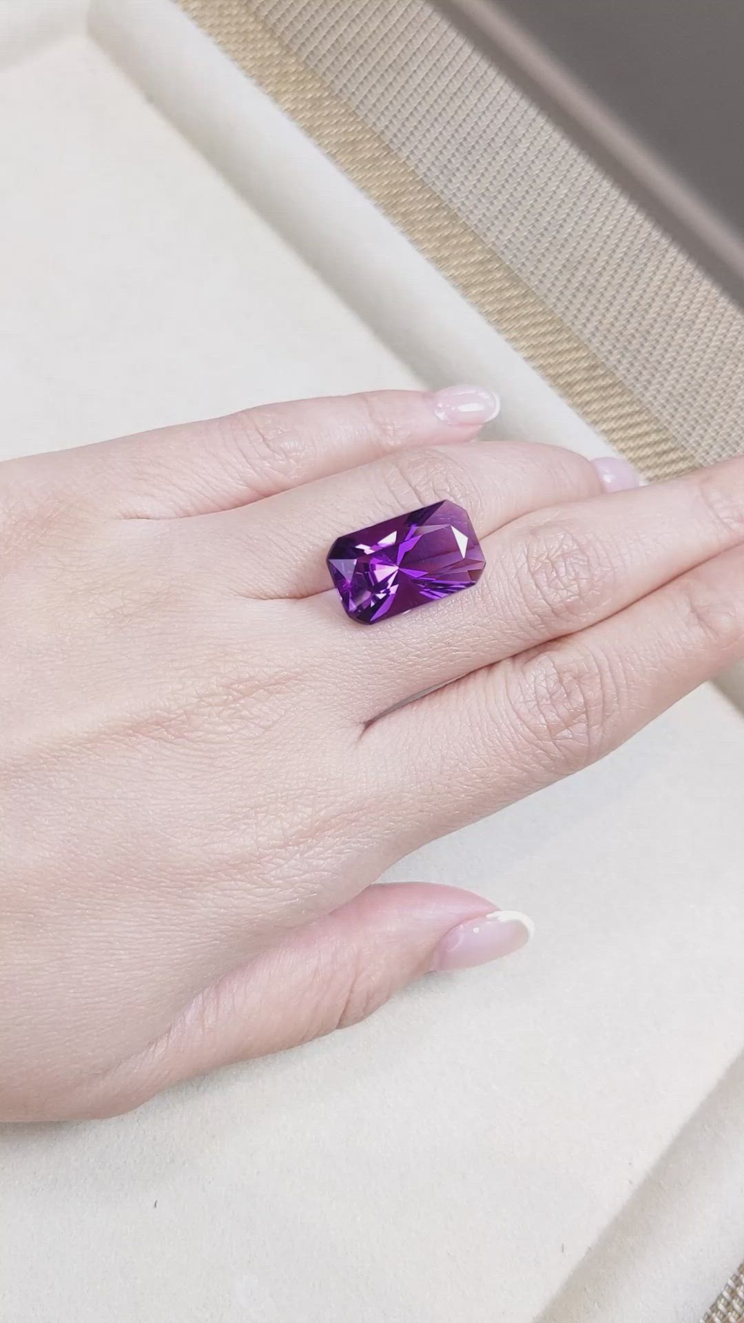 11.16 Ct. Amethyst from Bolivia Size Video