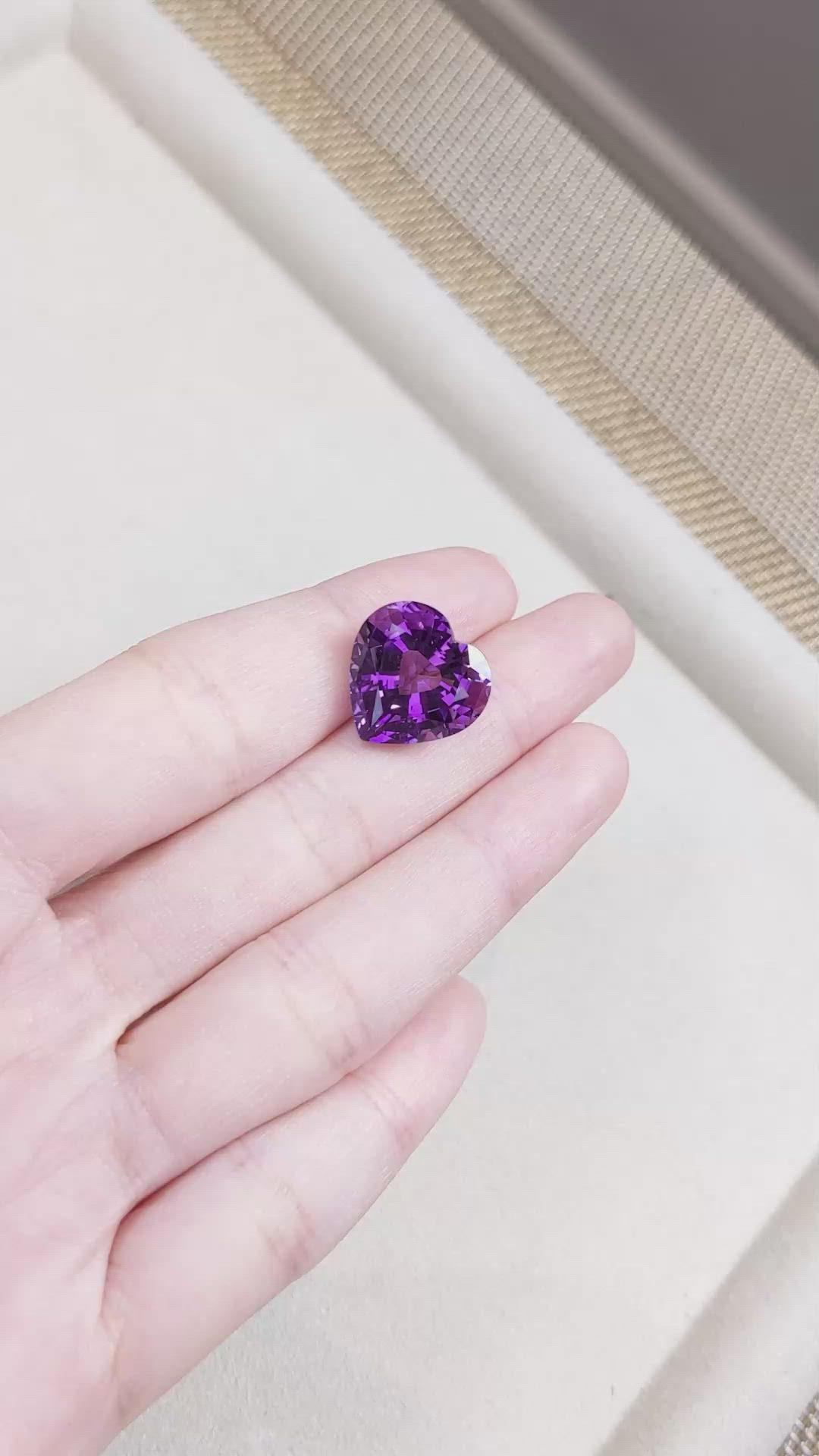 12.99 Ct. Amethyst from Bolivia Size Video