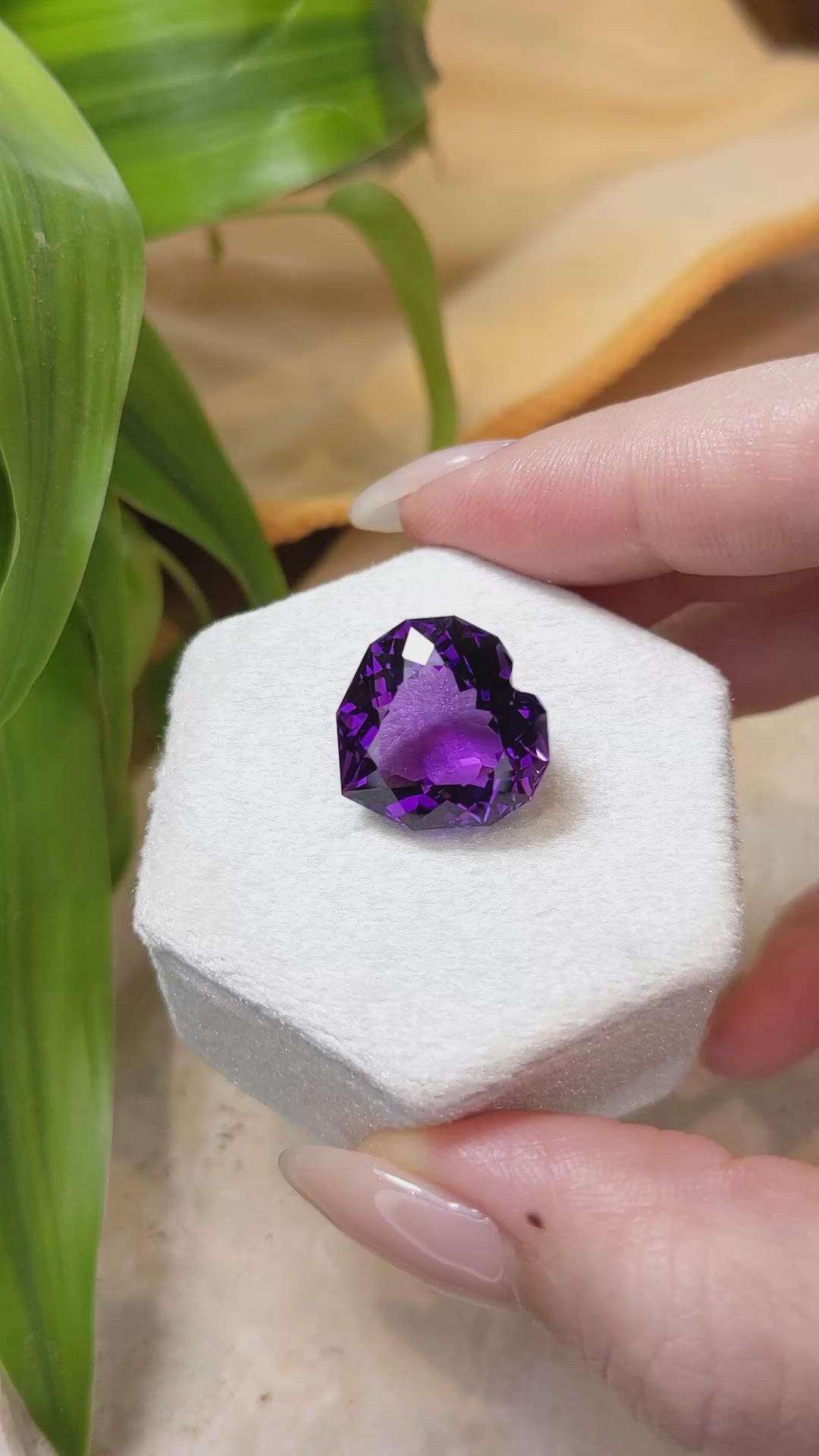 13.48 Ct. Amethyst from Bolivia Size Video