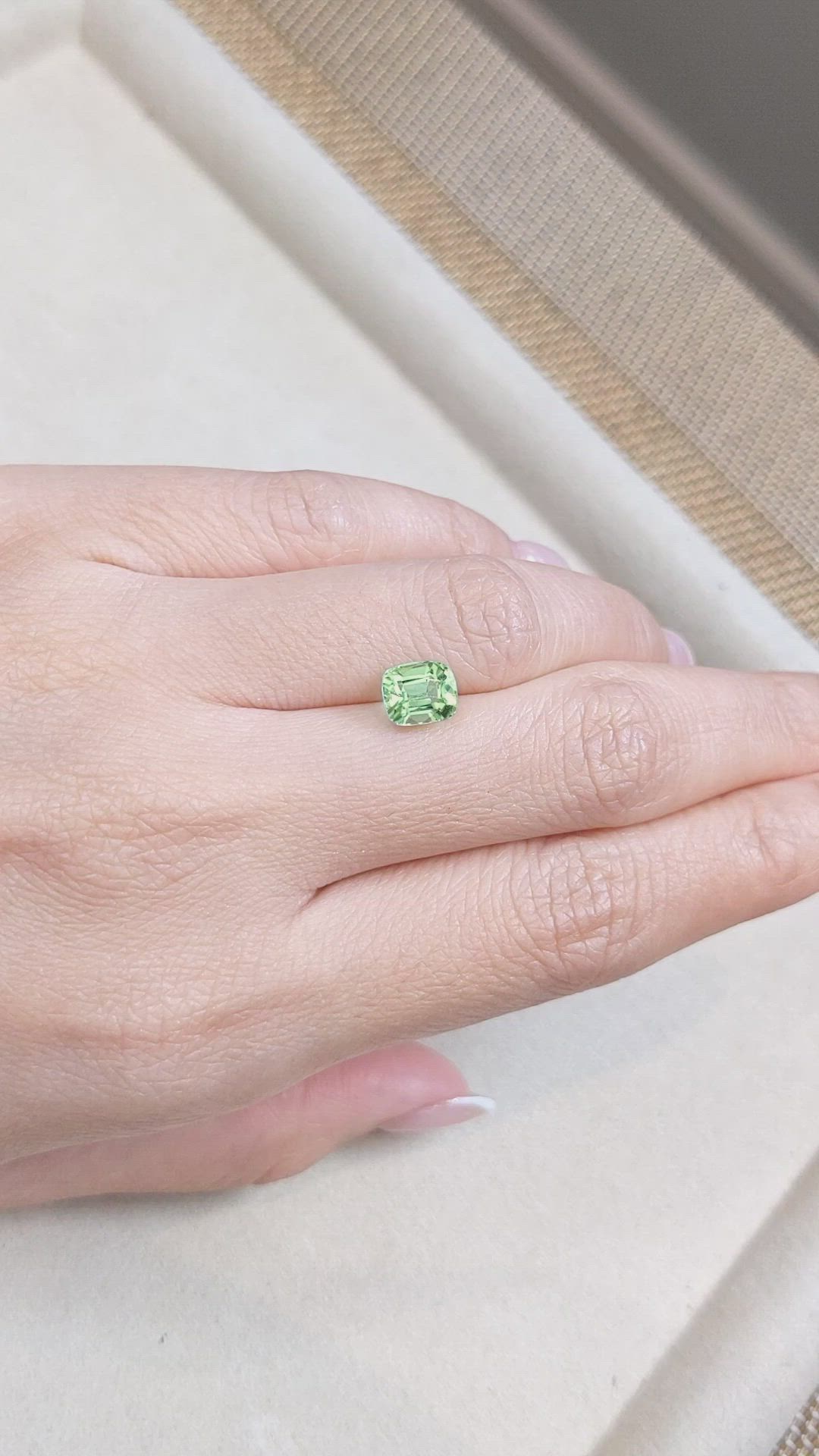 1.75 Ct. Green Tourmaline from Afghanistan Size Video