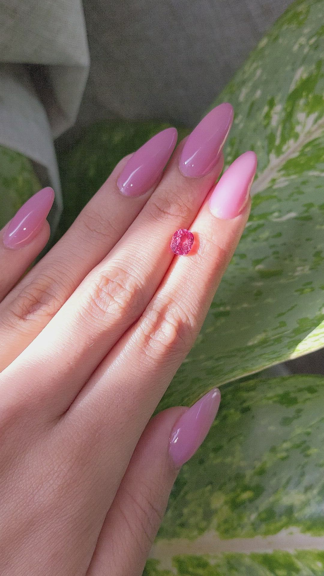 1.60 Ct. Spinel from Tanzania Size Video