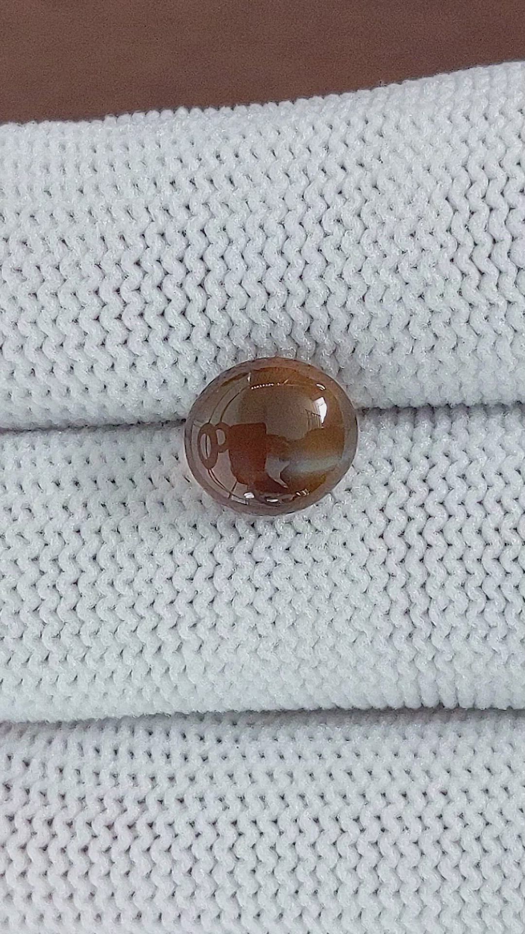 4.44 Ct. Cabochon Chrysoberyl from Ceylon (Sri Lanka) Size Video