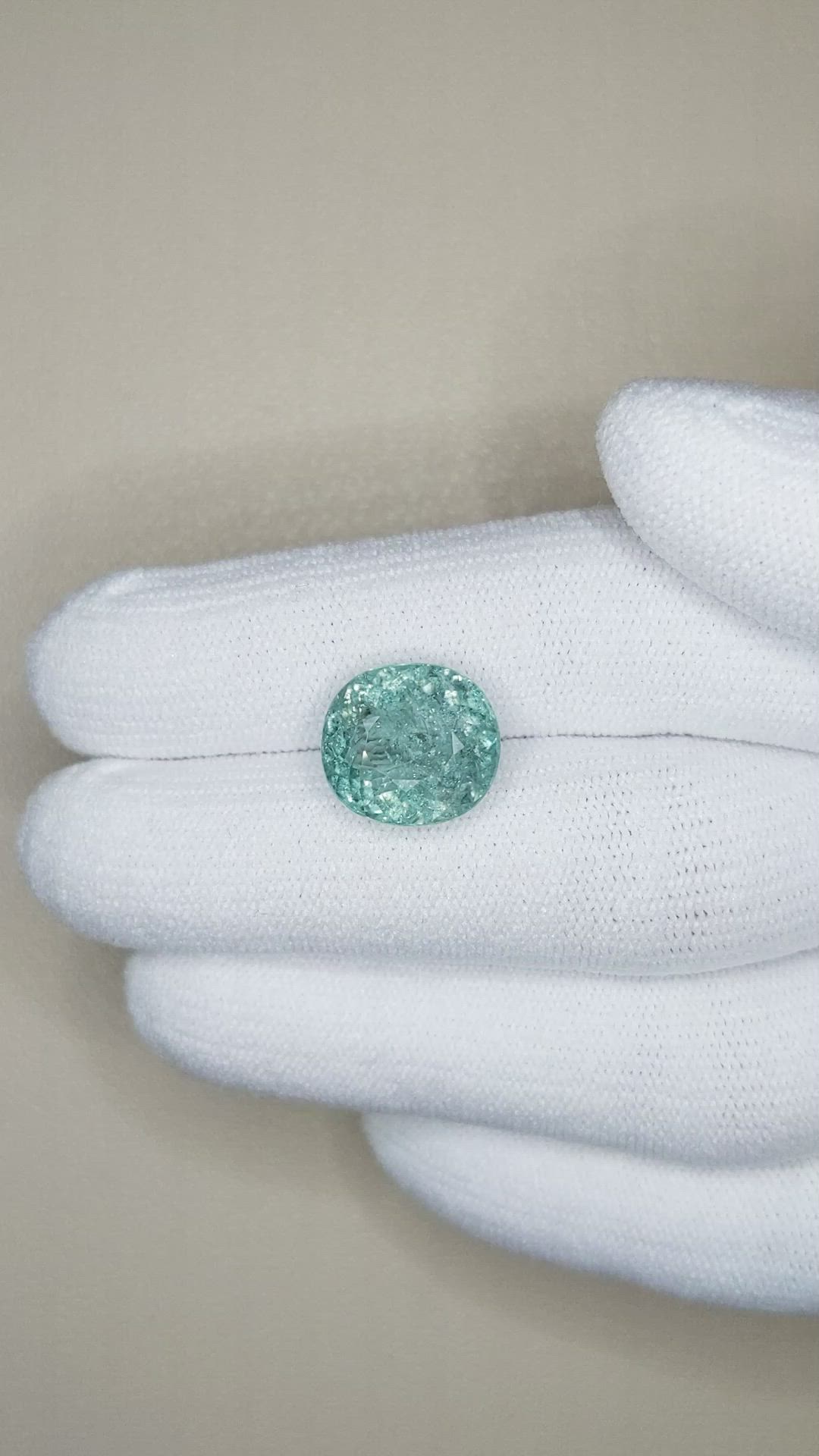 6.33 Ct. Paraiba Tourmaline from Africa Size Video