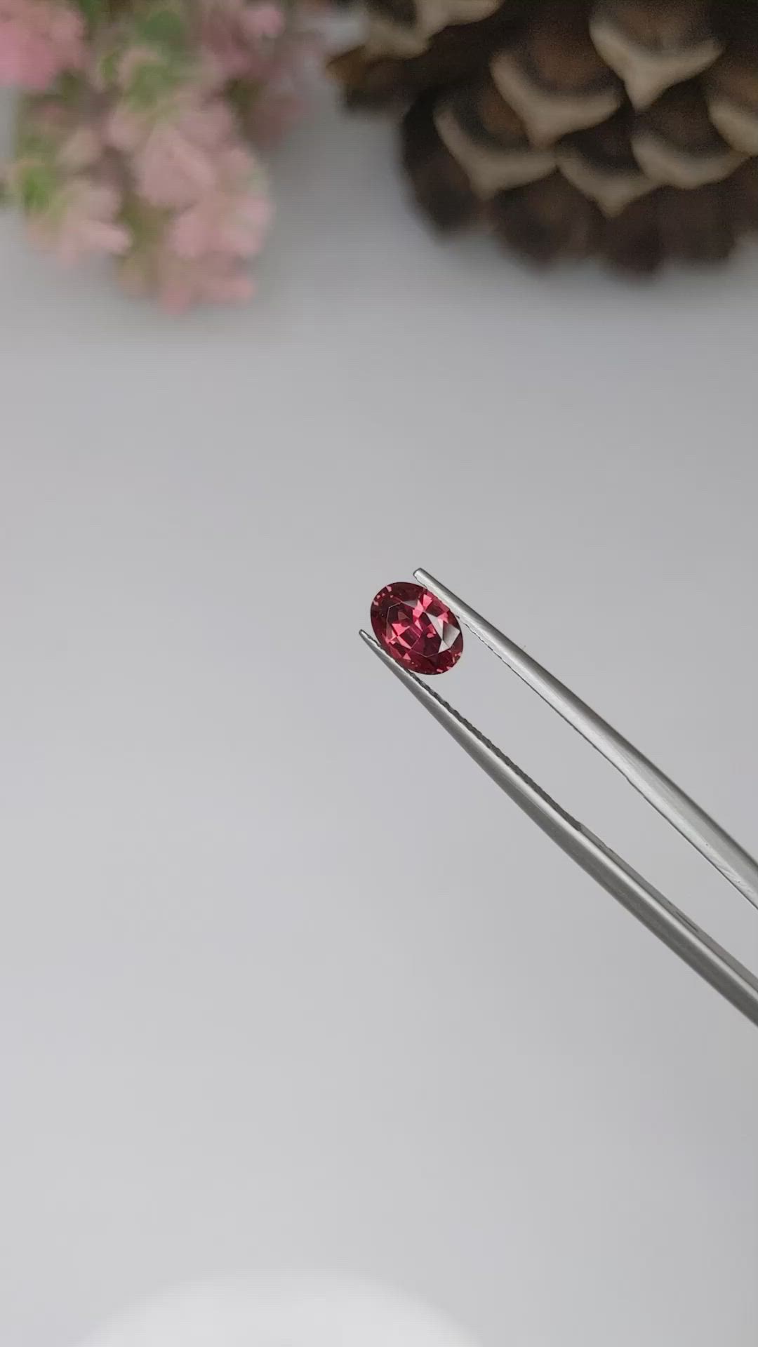 0.90 Ct. Garnet from Ceylon (Sri Lanka) Size Video