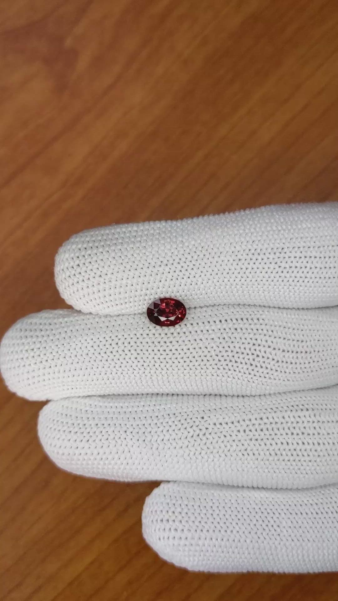 0.85 Ct. Garnet from Ceylon (Sri Lanka) Size Video