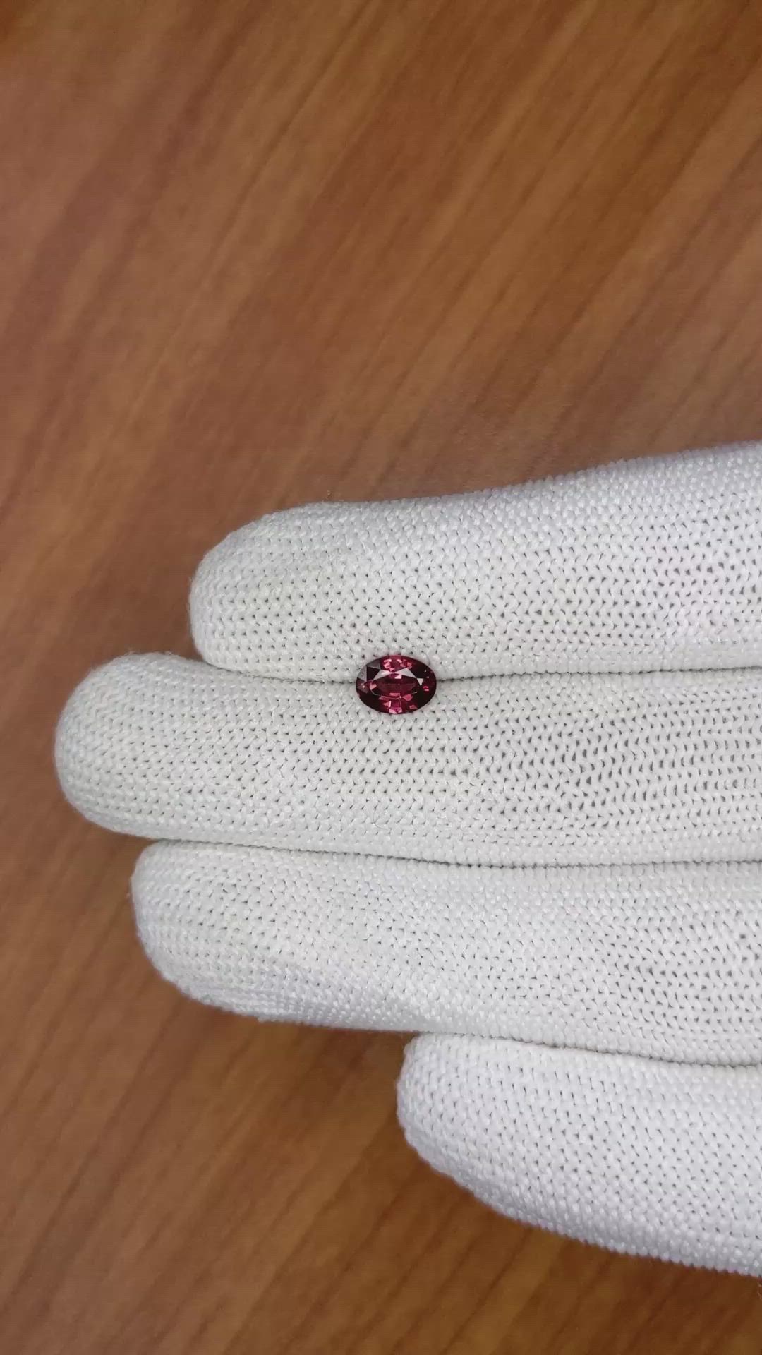 0.83 Ct. Garnet from Ceylon (Sri Lanka) Size Video