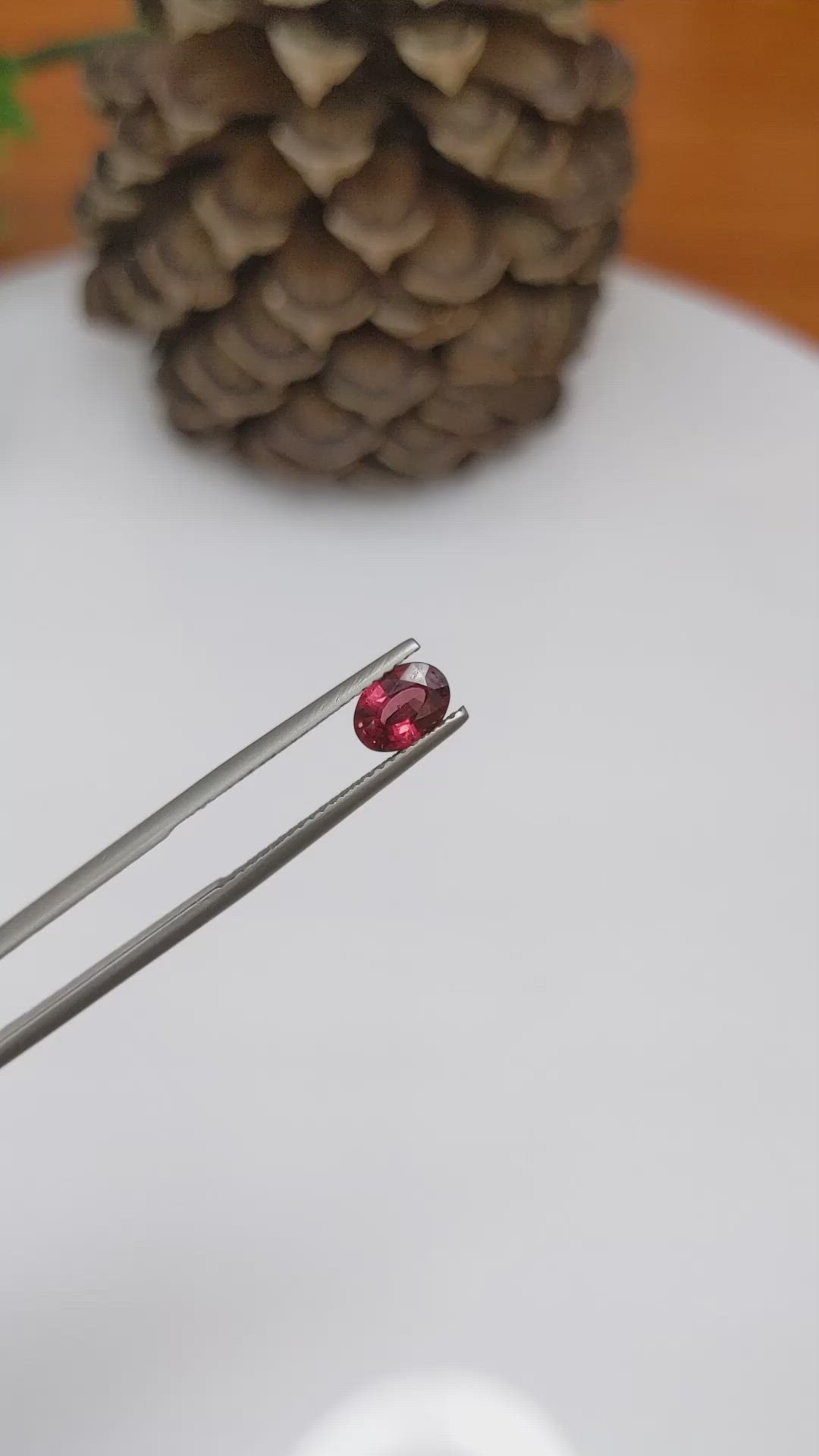 0.83 Ct. Garnet from Ceylon (Sri Lanka) Size Video