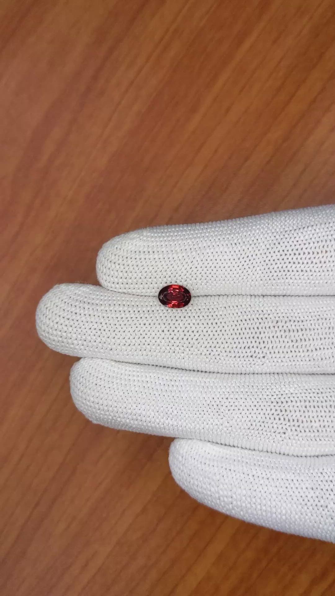 0.79 Ct. Garnet from Ceylon (Sri Lanka) Size Video