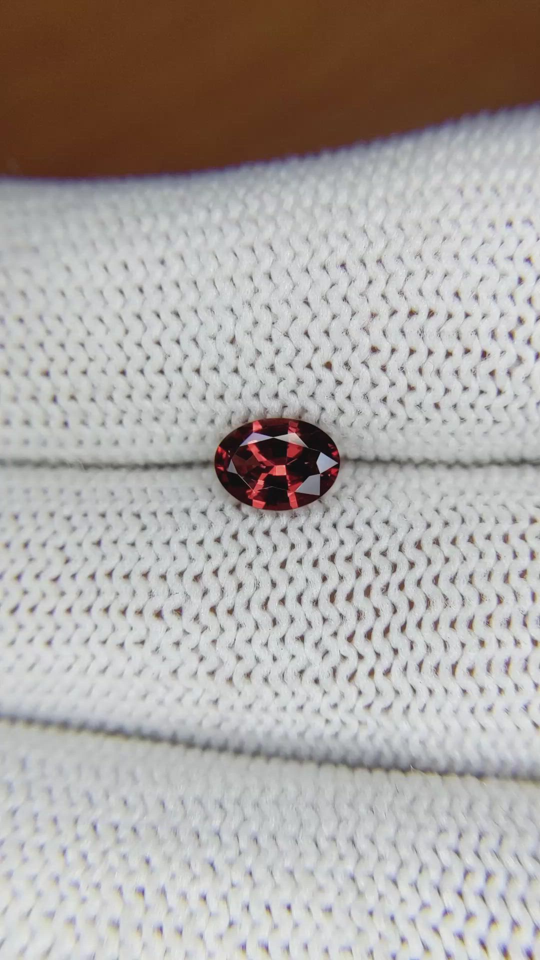 0.84 Ct. Garnet from Ceylon (Sri Lanka) Size Video