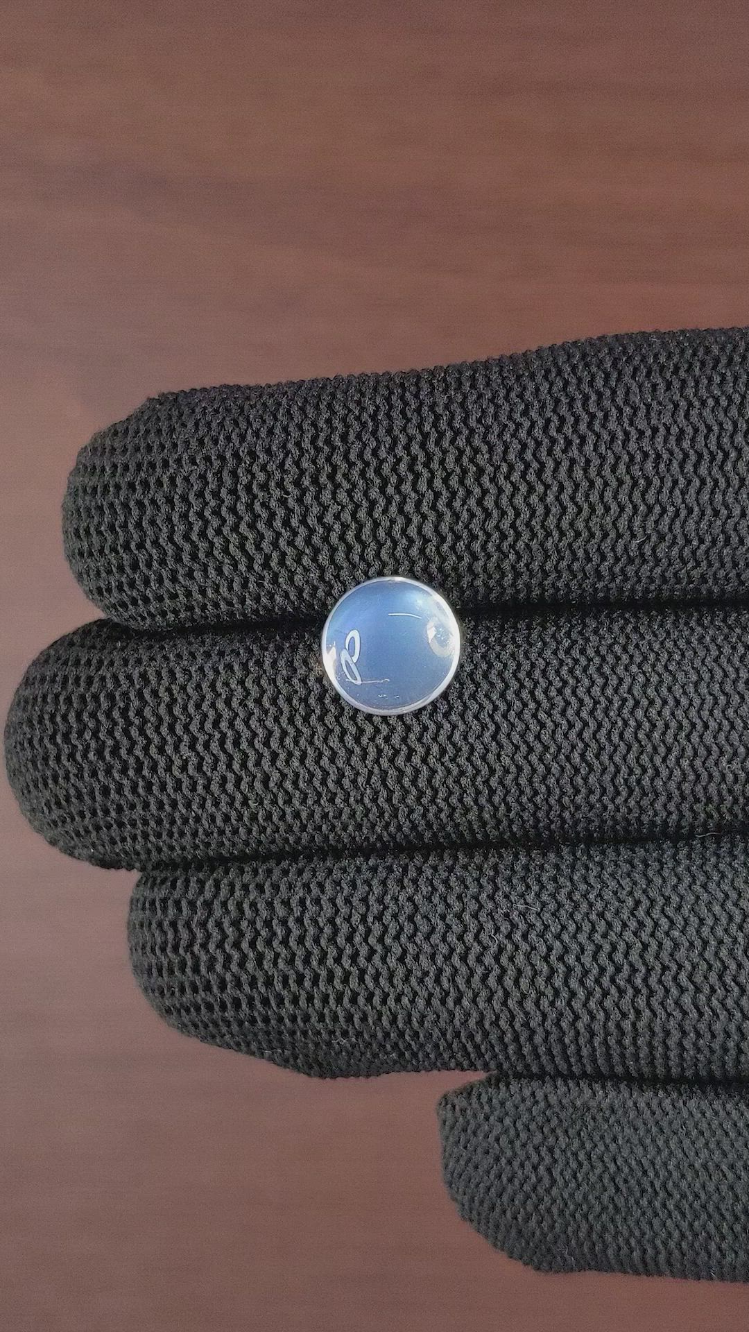 3.48 Ct. Cabochon Moonstone from Ceylon (Sri Lanka) Size Video