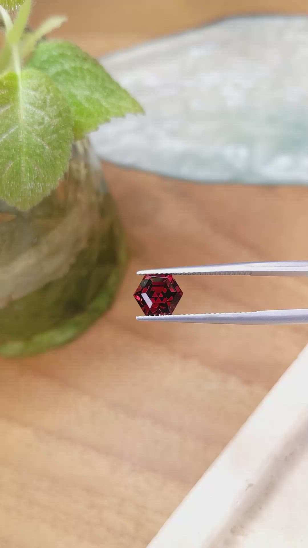 2.93 Ct. Garnet from Ceylon (Sri Lanka) Size Video