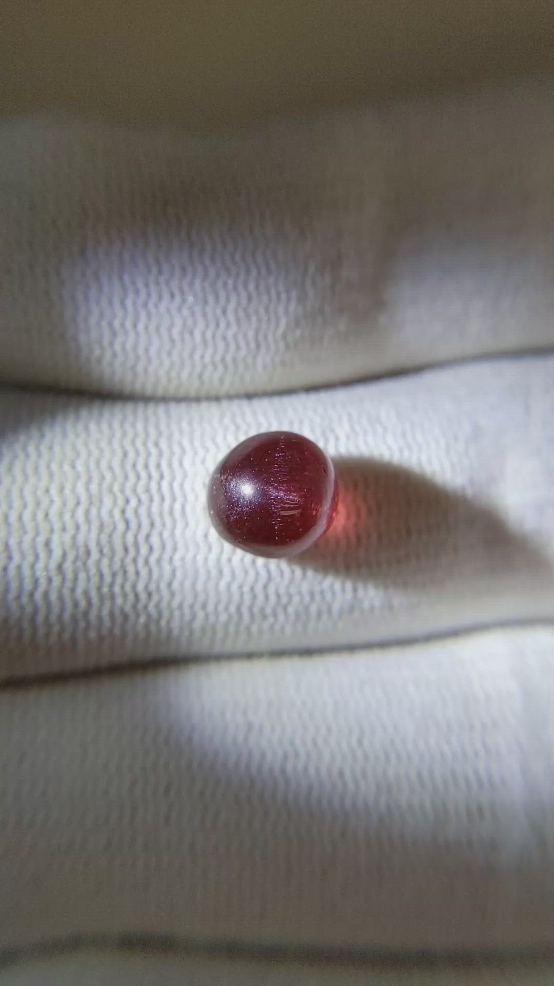 3.00 Ct. Cabochon Garnet from Ceylon (Sri Lanka) Size Video
