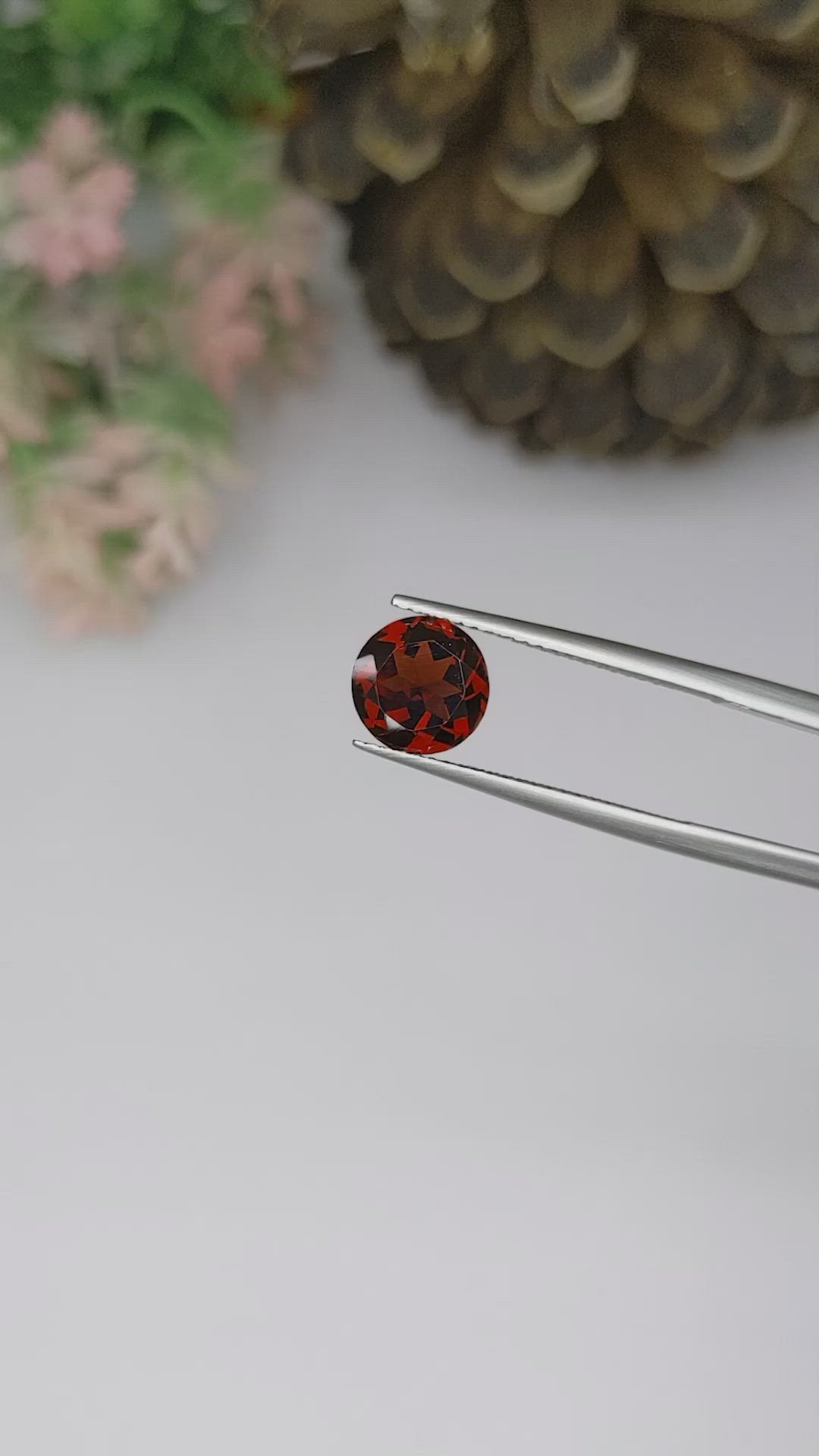 2.15 Ct. Garnet from Ceylon (Sri Lanka) Size Video