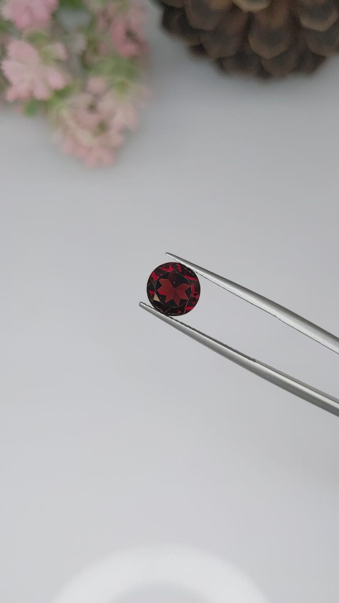 2.24 Ct. Garnet from Ceylon (Sri Lanka) Size Video