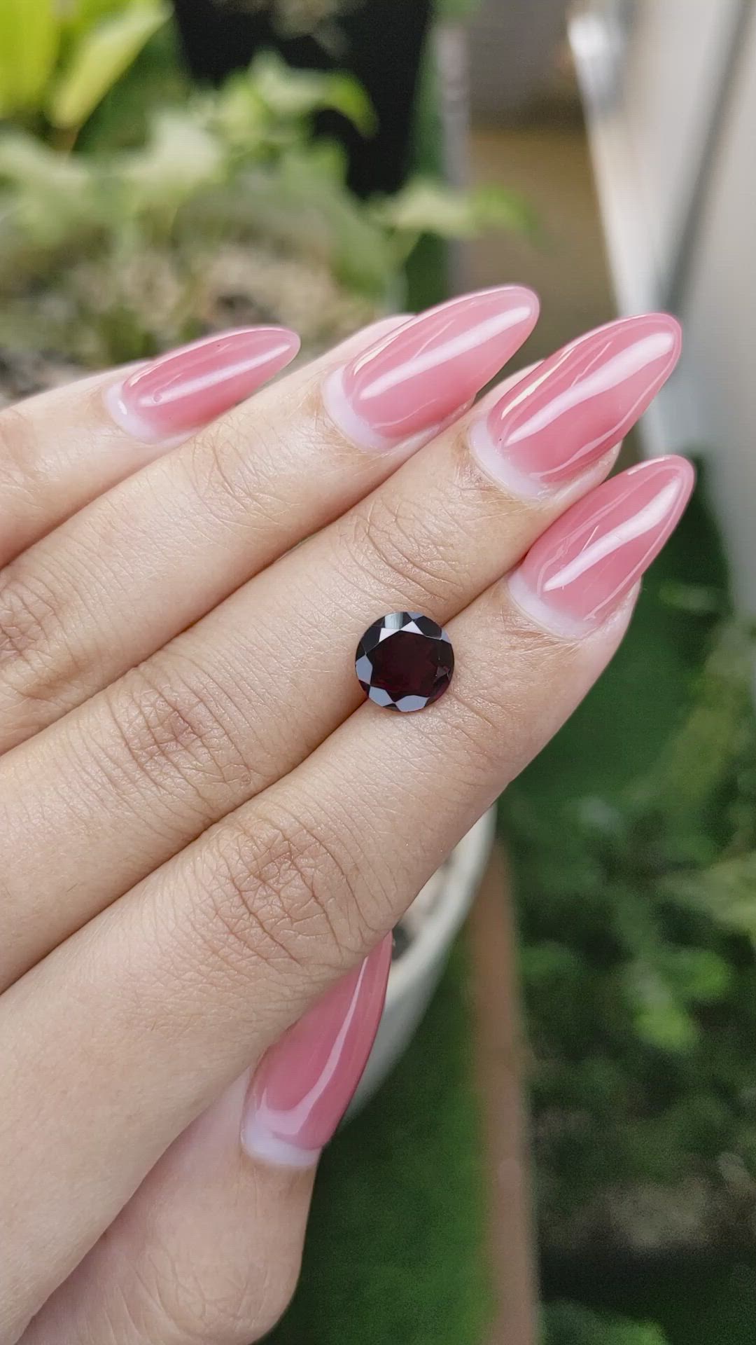 2.47 Ct. Garnet from Ceylon (Sri Lanka) Size Video