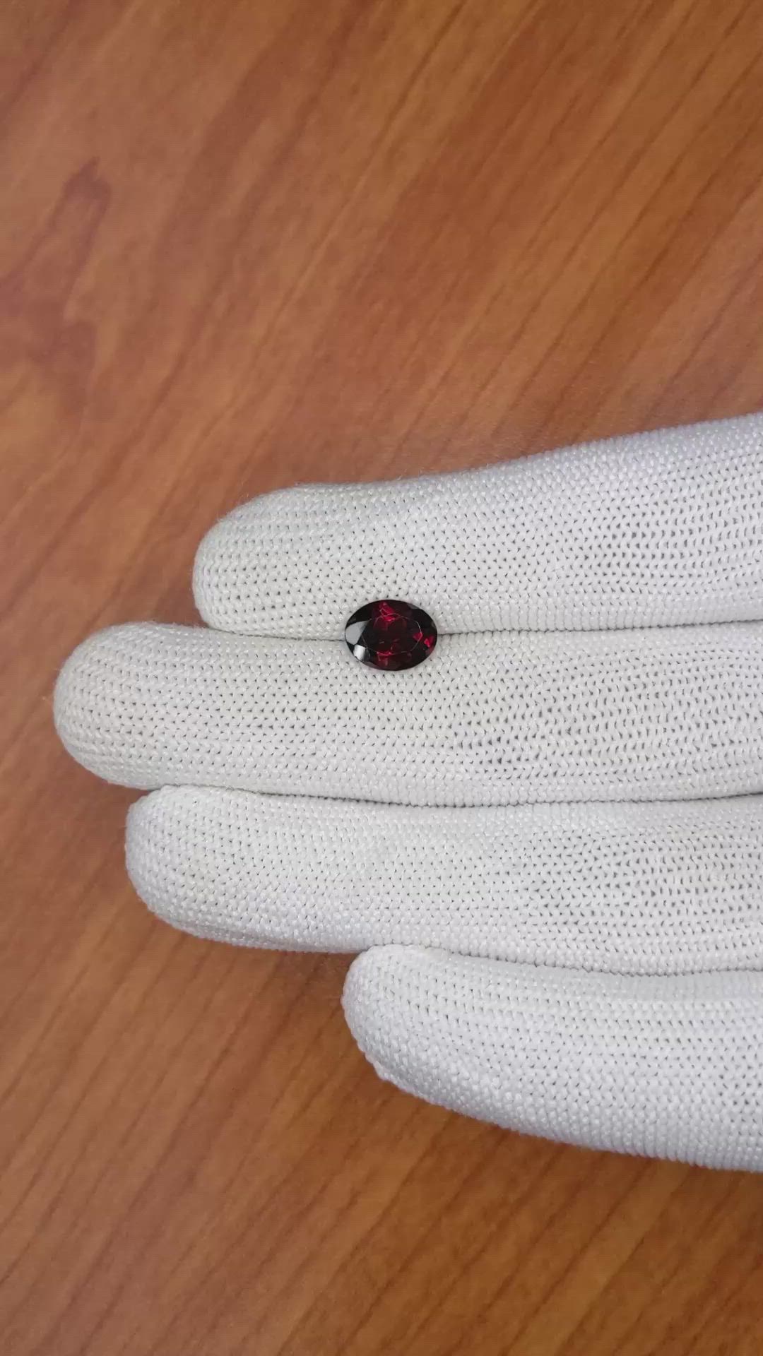 1.98 Ct. Garnet from Ceylon (Sri Lanka) Size Video