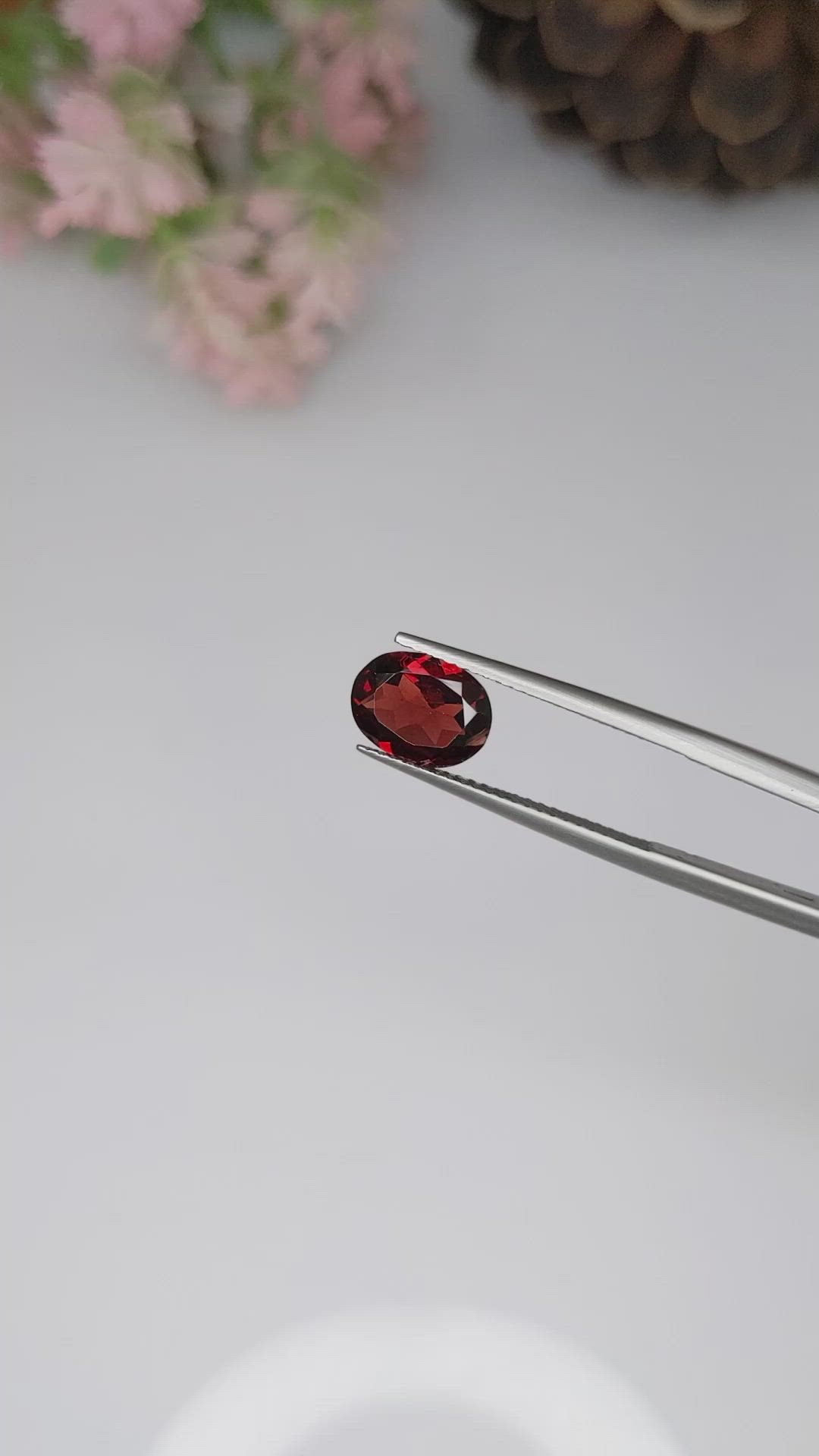 2.04 Ct. Garnet from Ceylon (Sri Lanka) Size Video