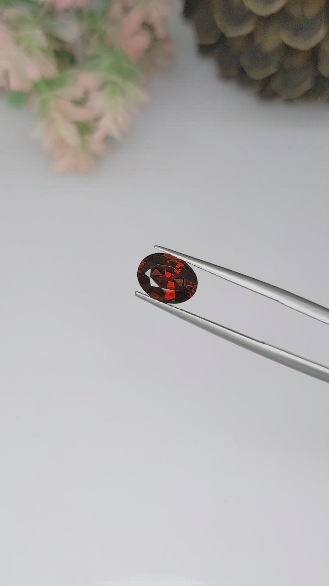 2.01 Ct. Garnet from Ceylon (Sri Lanka) Size Video