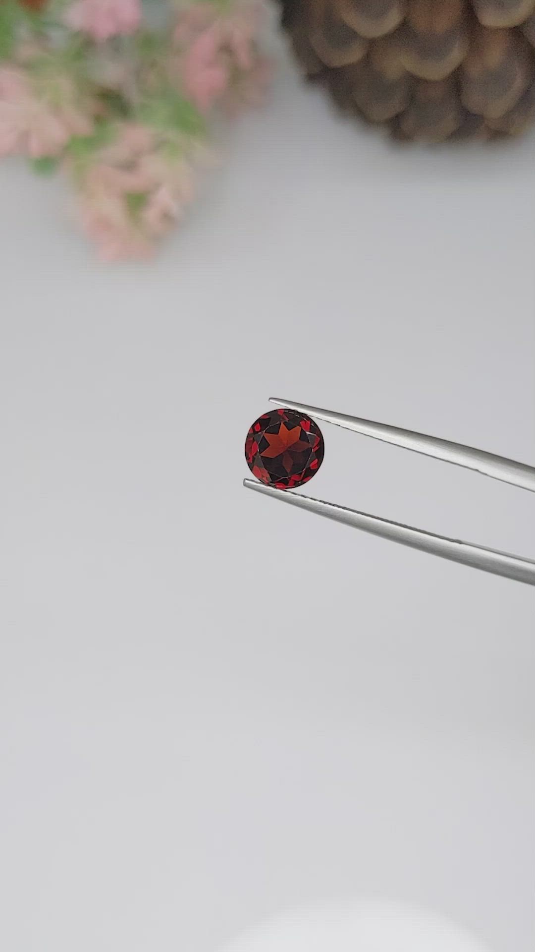 1.42 Ct. Garnet from Ceylon (Sri Lanka) Size Video