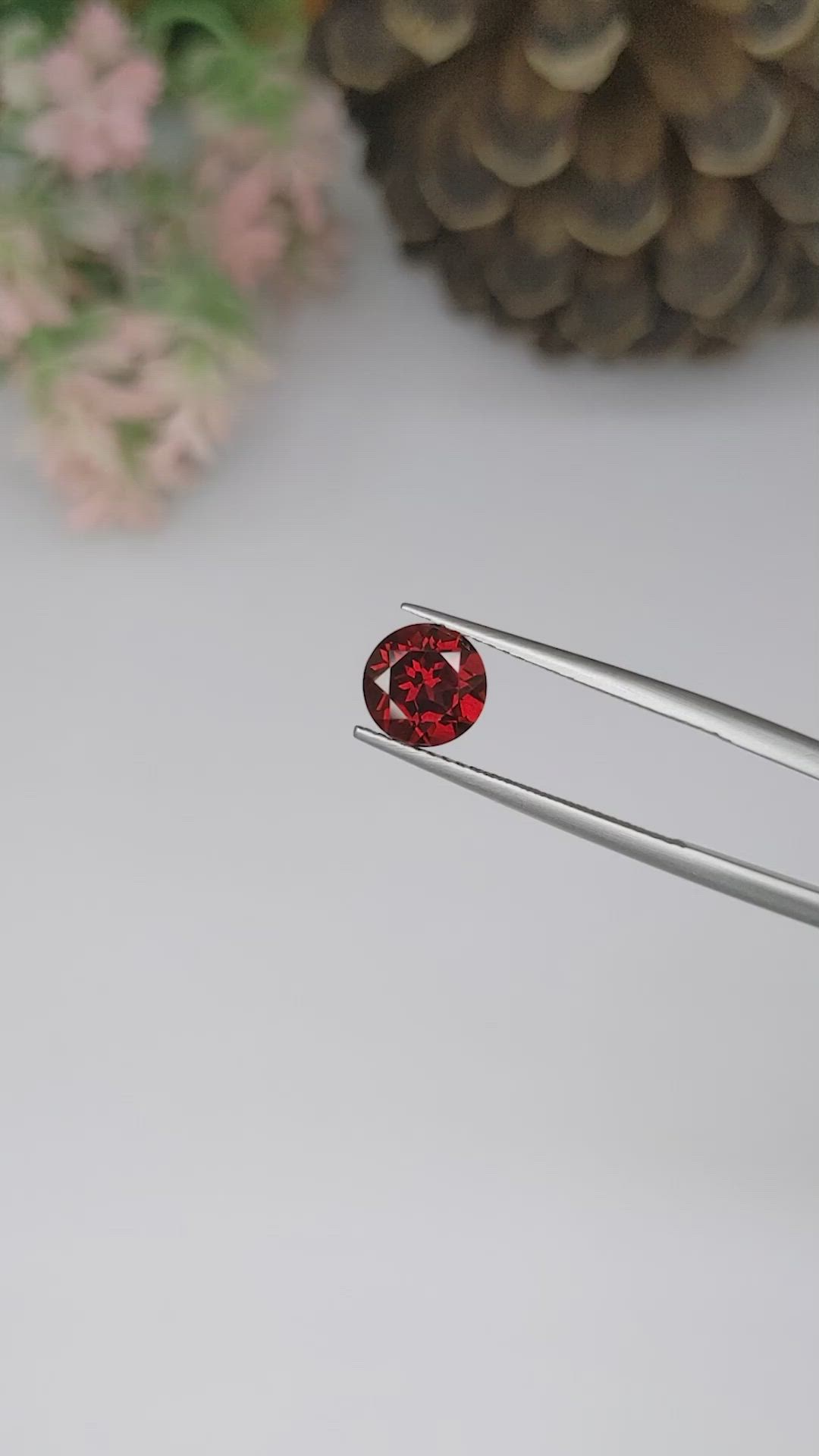 1.67 Ct. Almandine Garnet from Ceylon (Sri Lanka) Size Video
