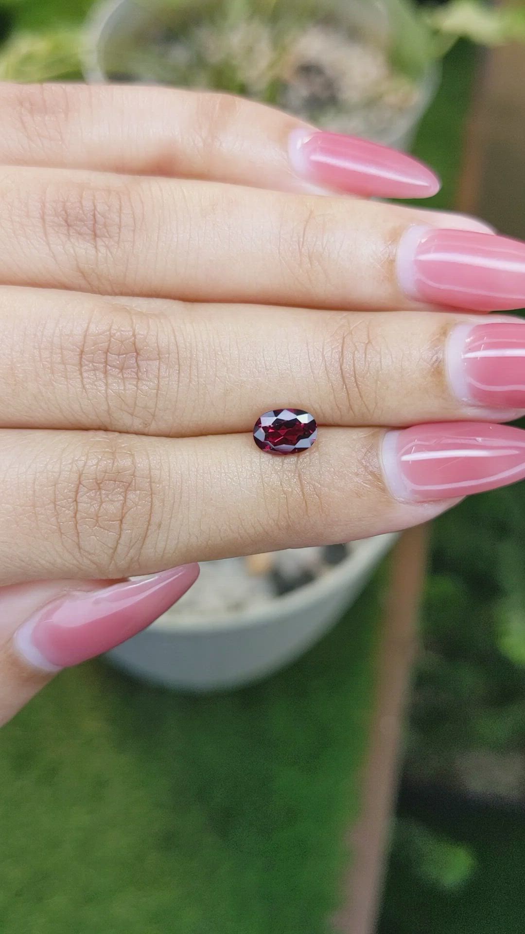 1.14 Ct. Rhodolite Garnet from Ceylon (Sri Lanka) Size Video