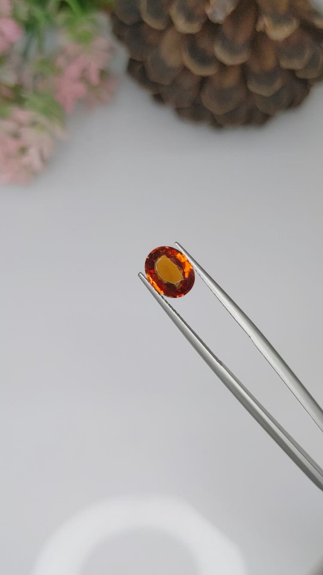 1.94 Ct. Hessonite Garnet from Madagascar Size Video