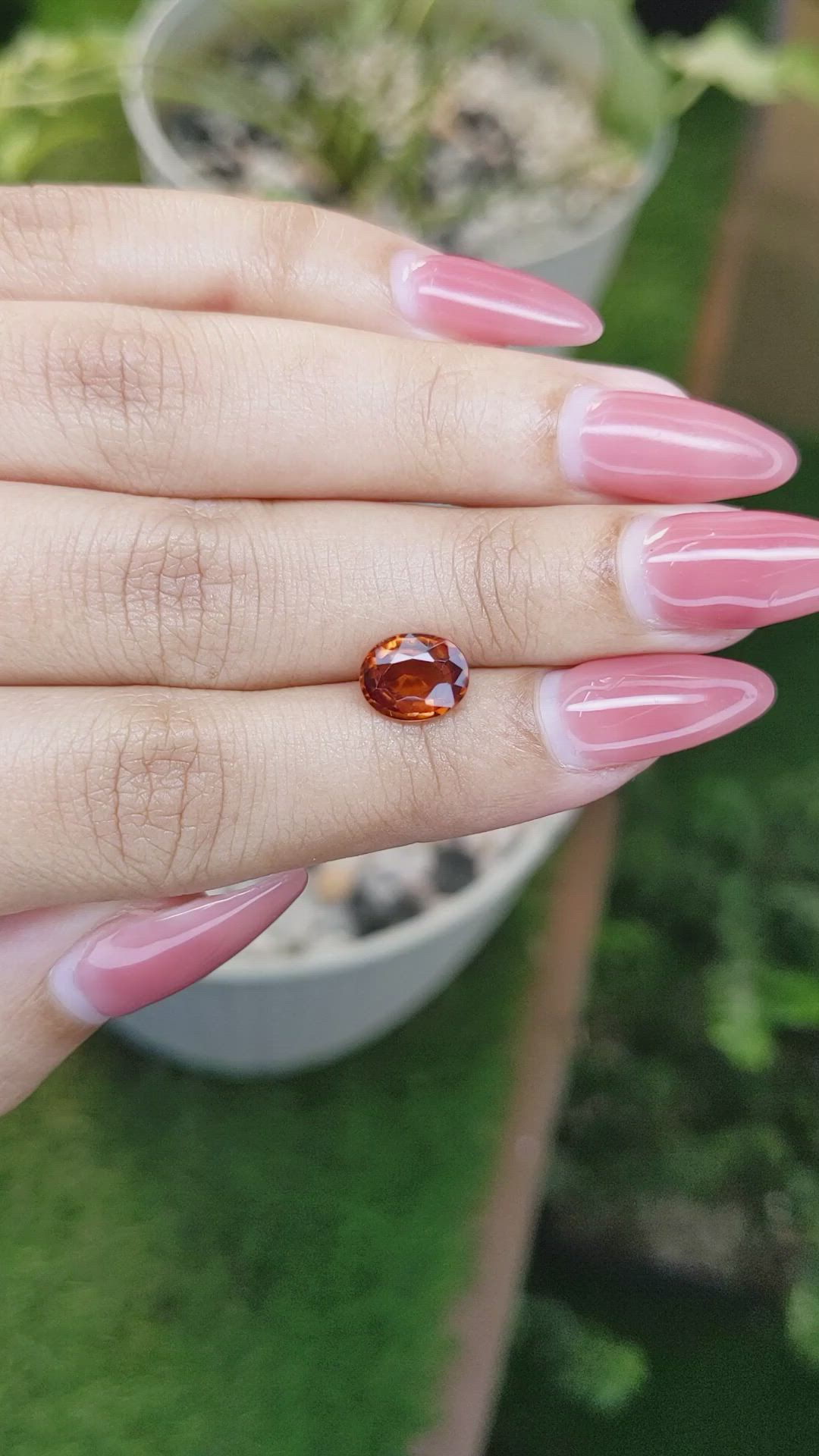 1.94 Ct. Hessonite Garnet from Madagascar Size Video