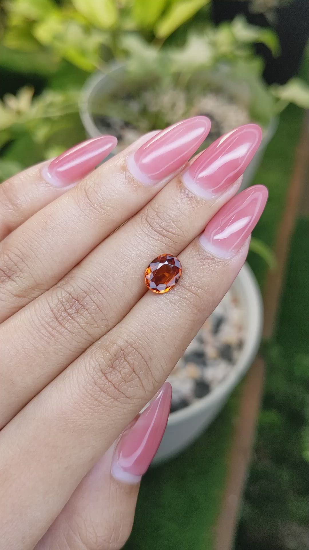 1.94 Ct. Hessonite Garnet from Madagascar Size Video