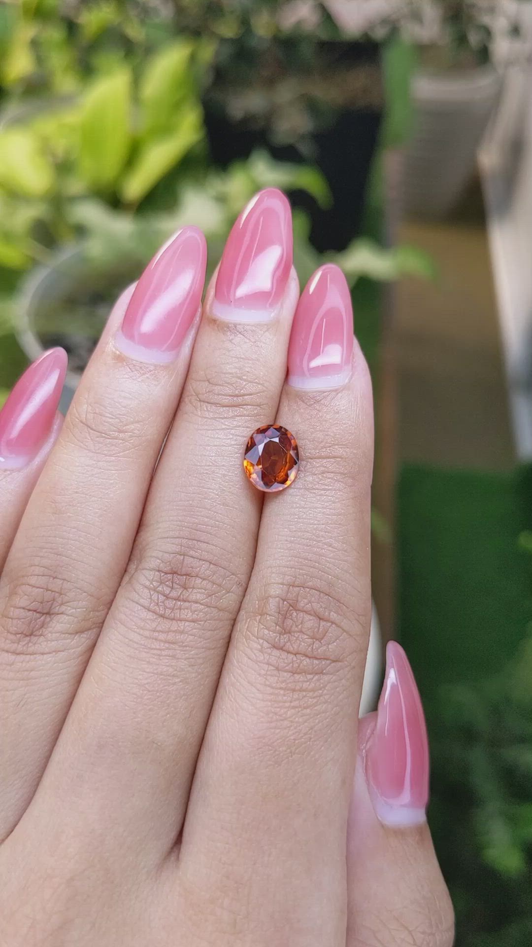 1.94 Ct. Hessonite Garnet from Madagascar Size Video