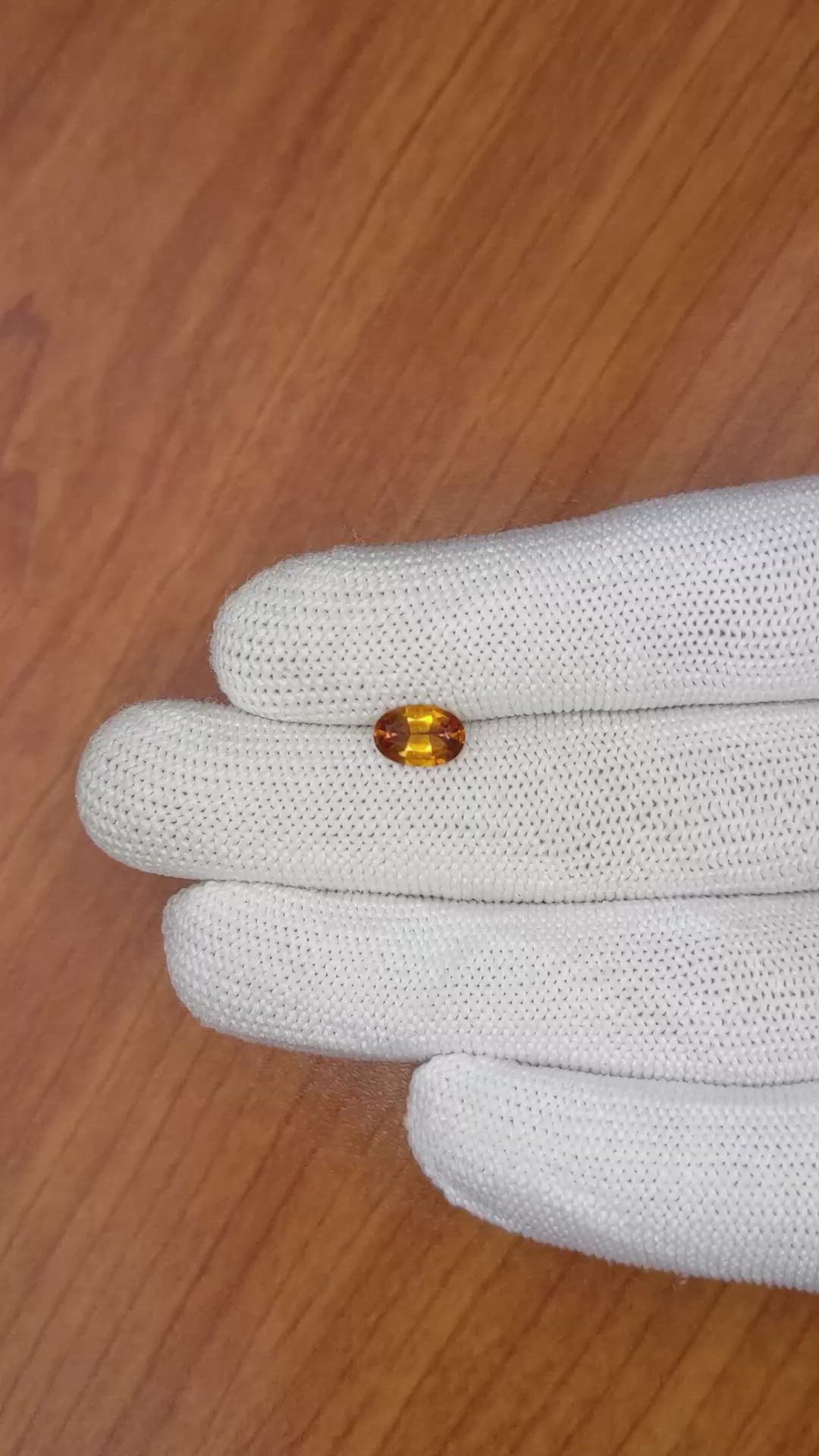 1.13 Ct. Hessonite Garnet from Madagascar Size Video