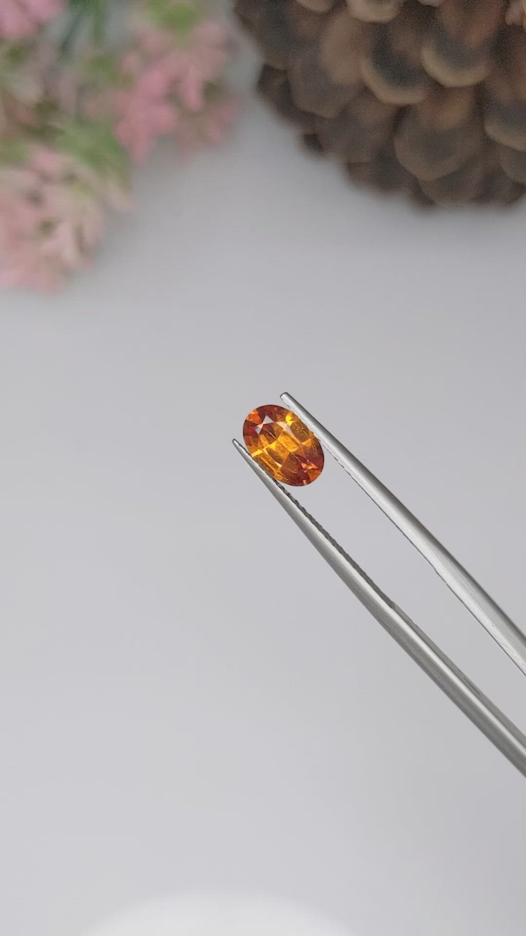 1.13 Ct. Hessonite Garnet from Madagascar Size Video